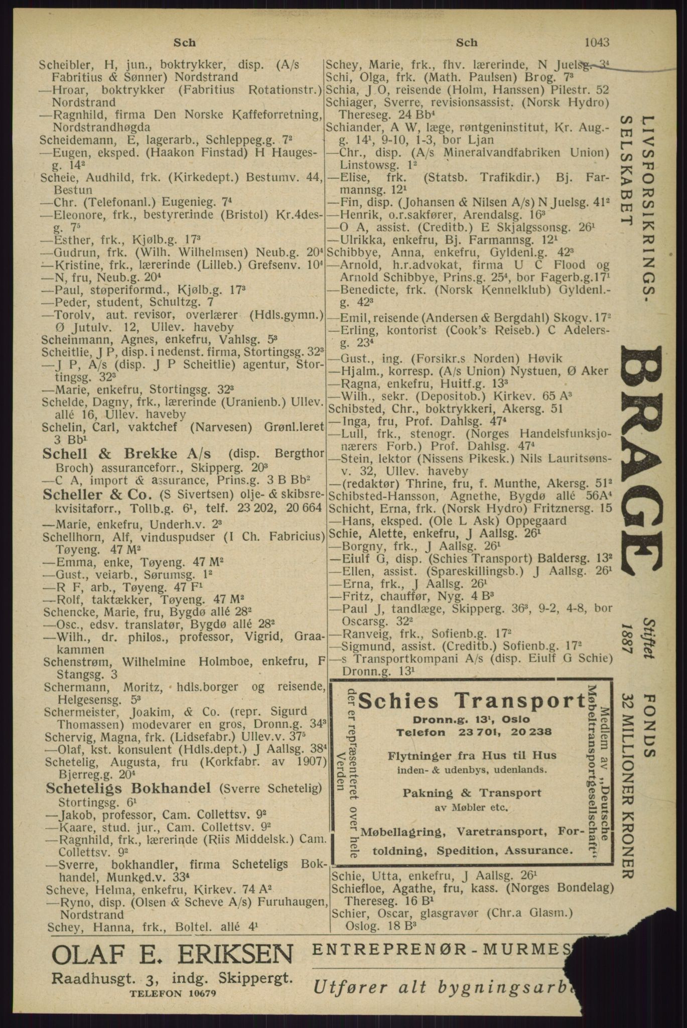 Kristiania/Oslo adressebok, PUBL/-, 1929, s. 1043