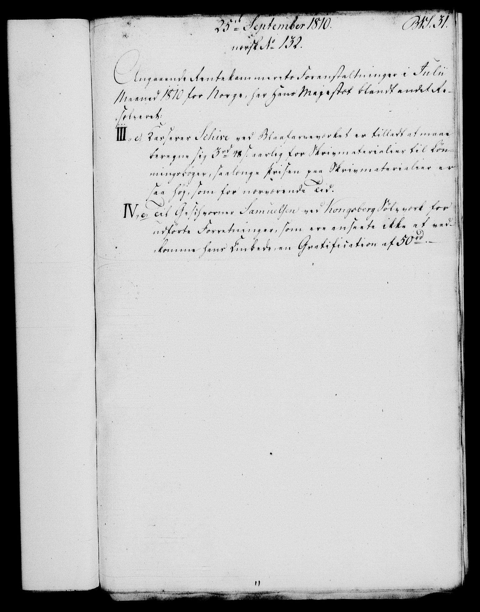 Rentekammeret, Renteskriverkontorene, RA/EA-3115/M/Mf/Mfb/L0009: Relasjons- og resolusjonsprotokoll med register (merket RK 54.15), 1809-1810