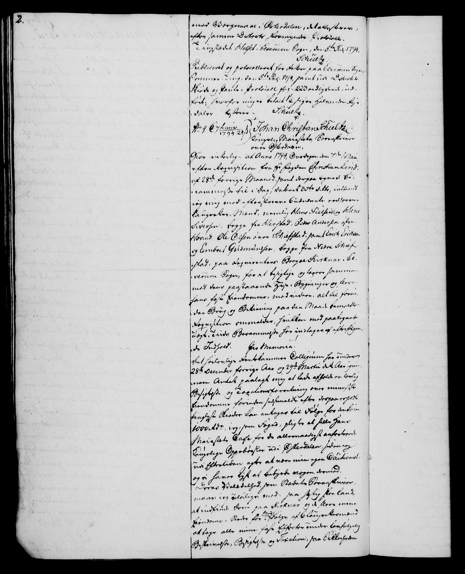 Rentekammeret, Kammerkanselliet, RA/EA-3111/G/Gh/Ghd/L0006: Kausjonsprotokoll med register (merket RK 53.44), 1793-1813, s. 2
