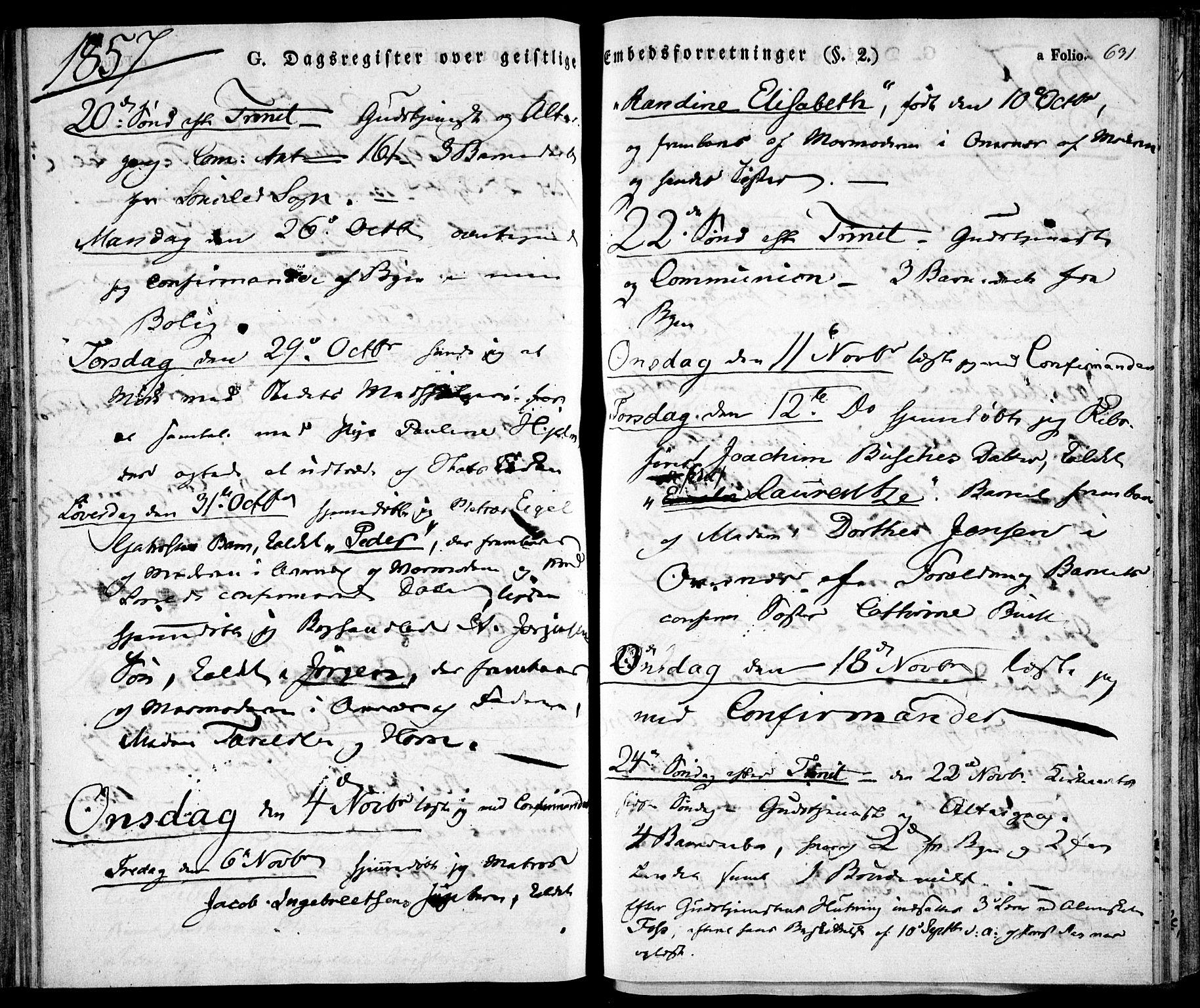 Risør sokneprestkontor, SAK/1111-0035/F/Fa/L0003: Ministerialbok nr. A 3, 1838-1864, s. 631
