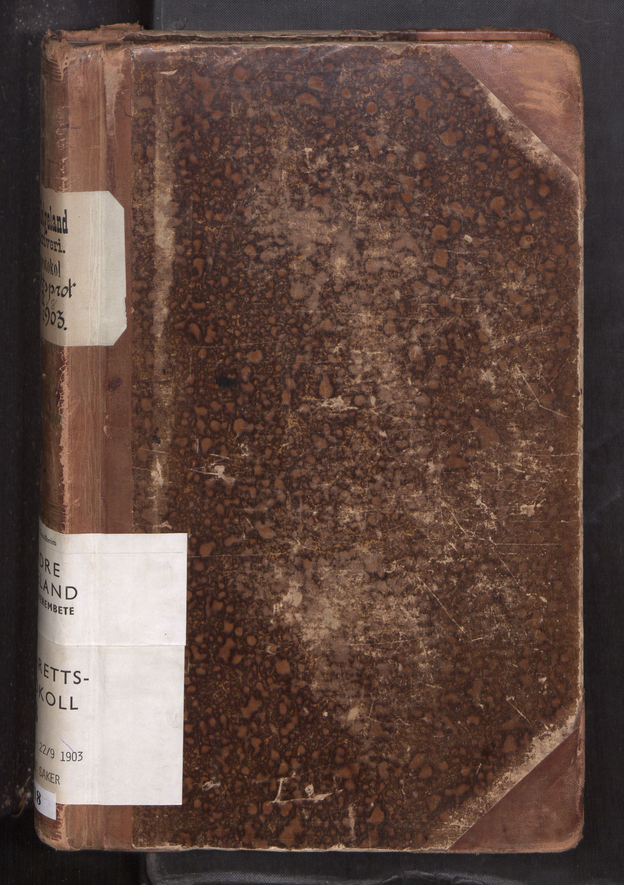 Rana sorenskriveri , SAT/A-1108/1/1/1B/L0018: Ekstrarettsprotokoll, 1896-1903