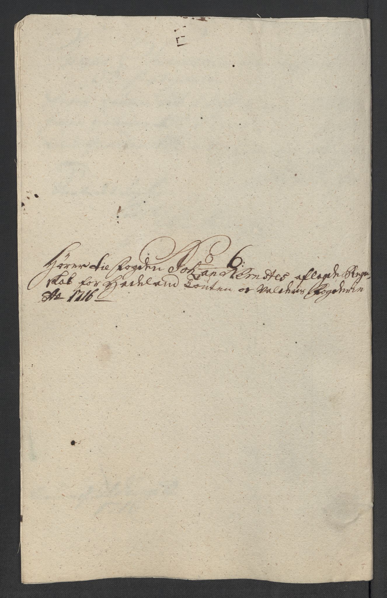 Rentekammeret inntil 1814, Reviderte regnskaper, Fogderegnskap, AV/RA-EA-4092/R18/L1315: Fogderegnskap Hadeland, Toten og Valdres, 1716, s. 302