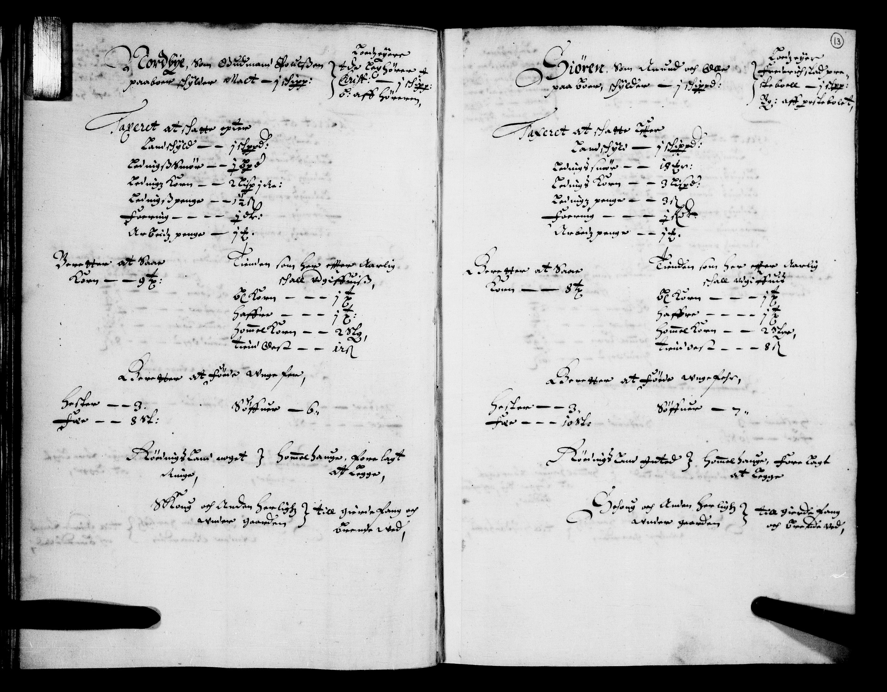 Rentekammeret inntil 1814, Realistisk ordnet avdeling, AV/RA-EA-4070/N/Nb/Nba/L0004: Tune, Veme, Åbygge og Hvaler, 1. del, 1667, s. 12b-13a