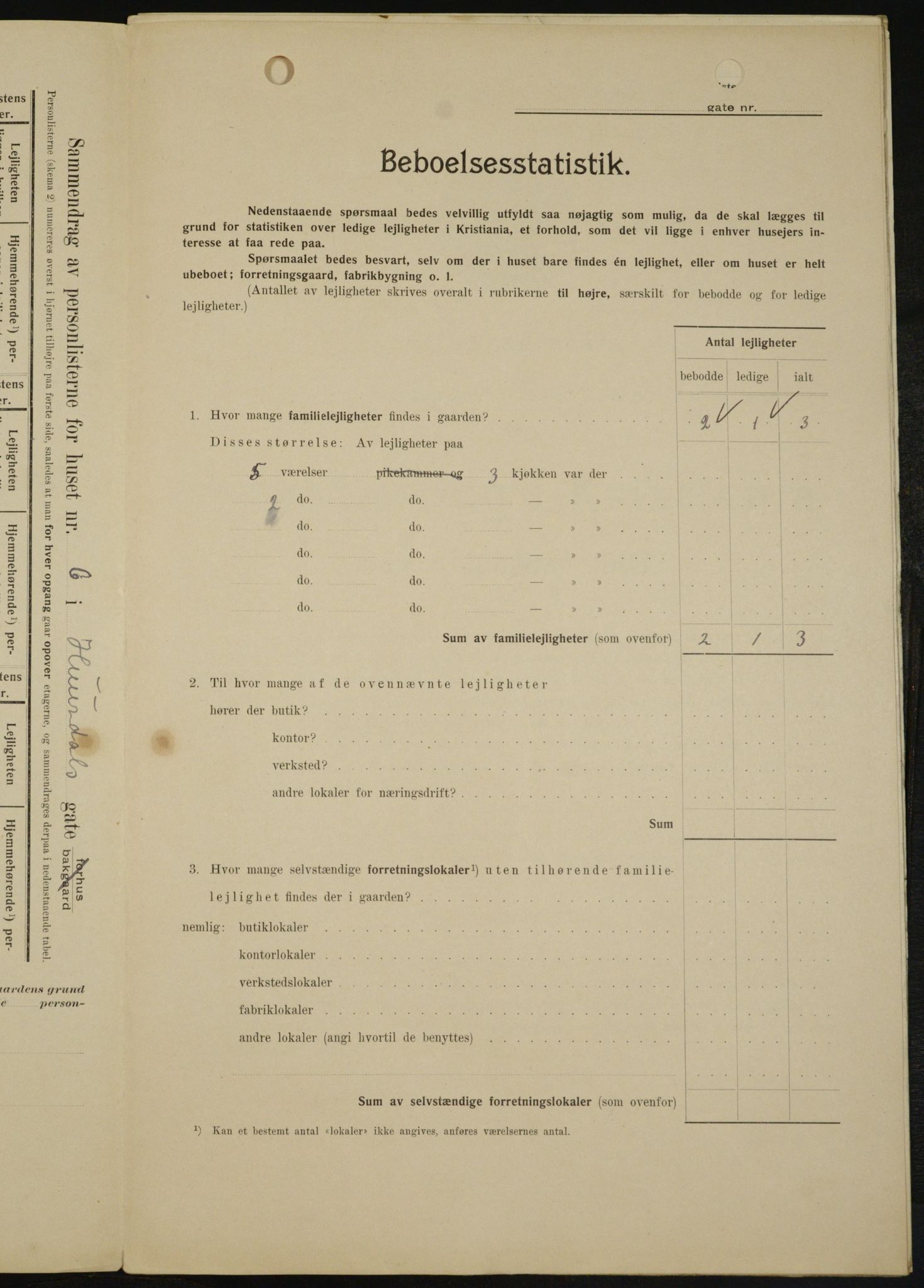 OBA, Kommunal folketelling 1.2.1909 for Kristiania kjøpstad, 1909, s. 38391