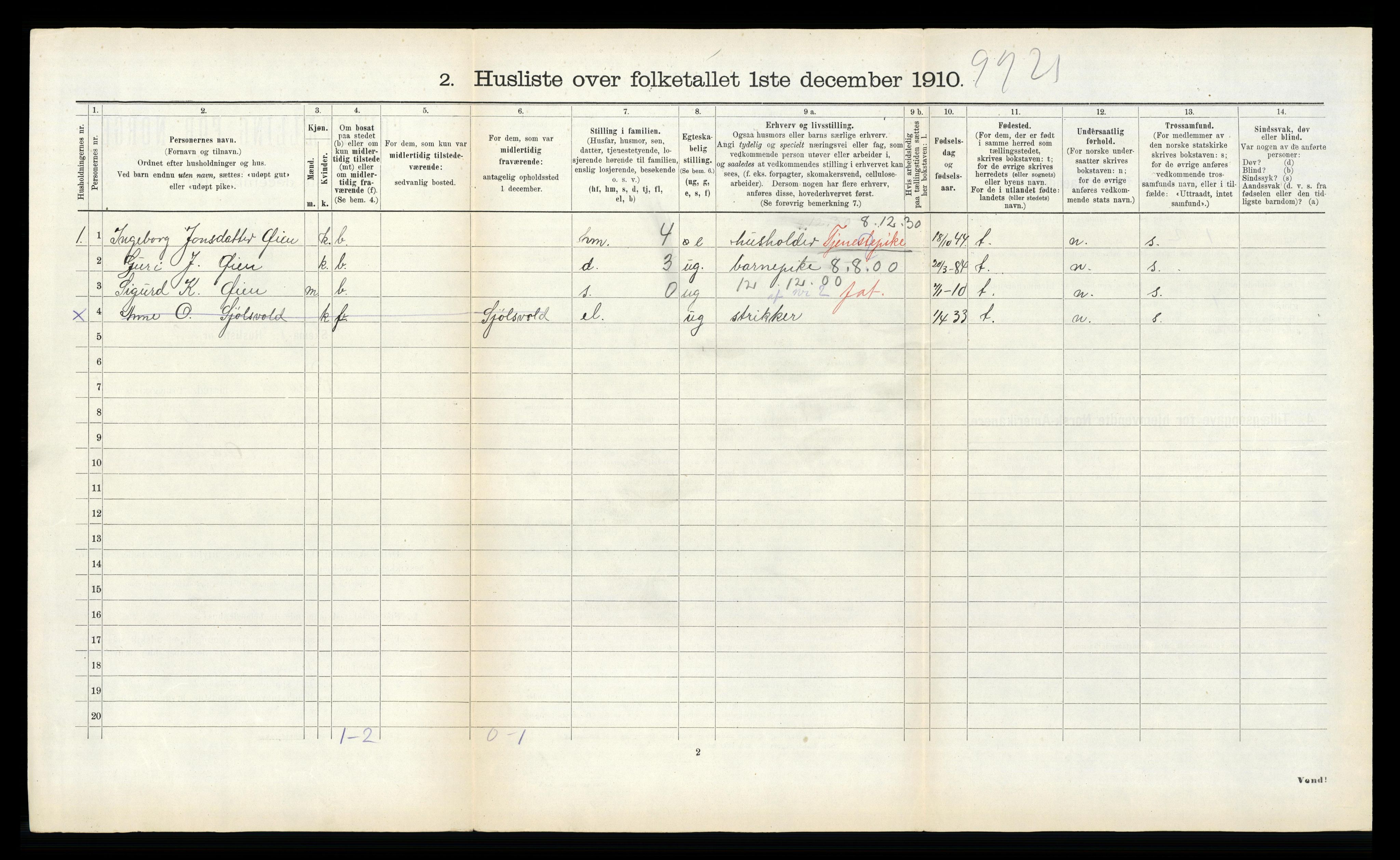 RA, Folketelling 1910 for 1567 Rindal herred, 1910, s. 548