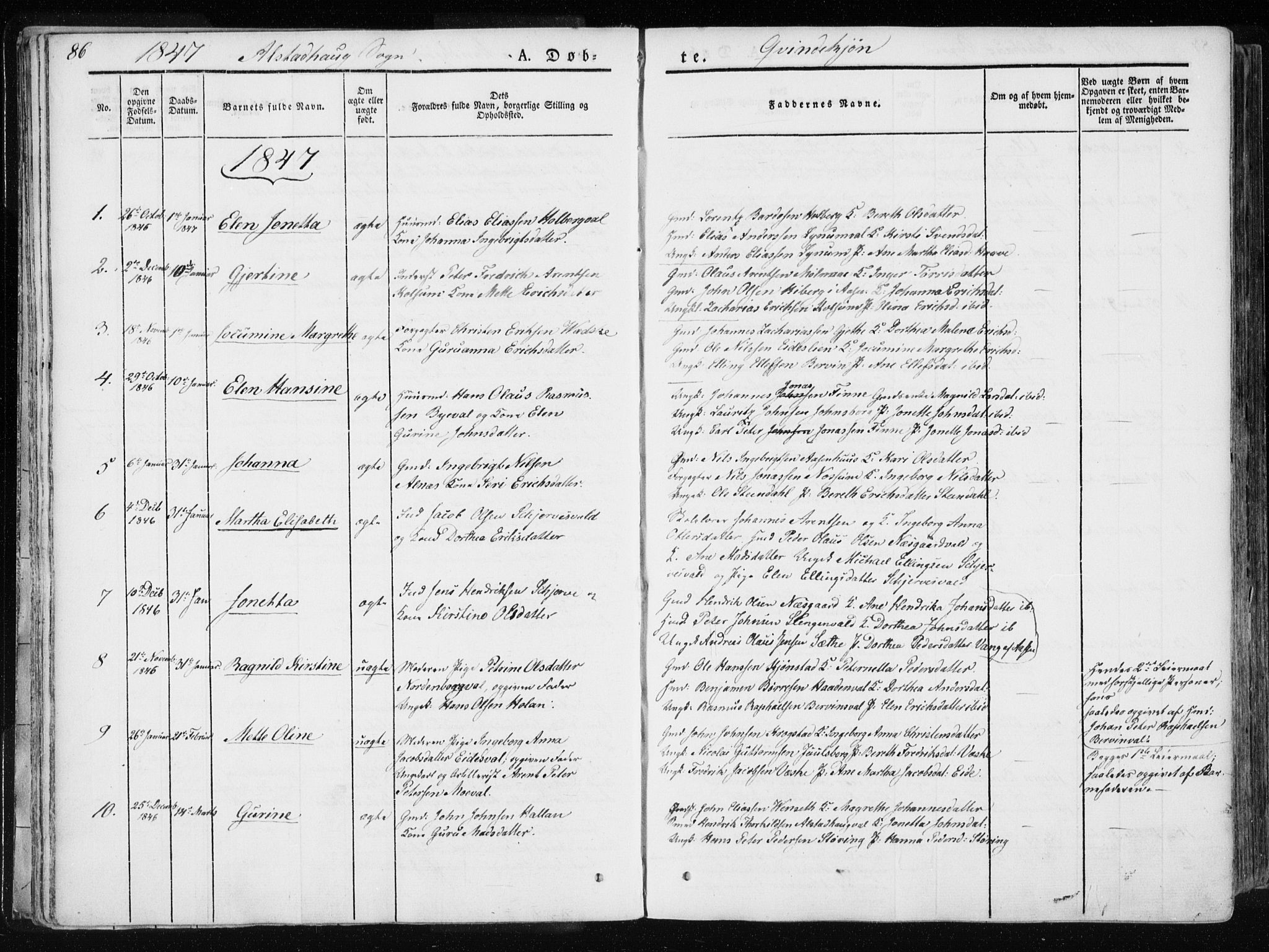 Ministerialprotokoller, klokkerbøker og fødselsregistre - Nord-Trøndelag, AV/SAT-A-1458/717/L0154: Ministerialbok nr. 717A06 /1, 1836-1849, s. 86