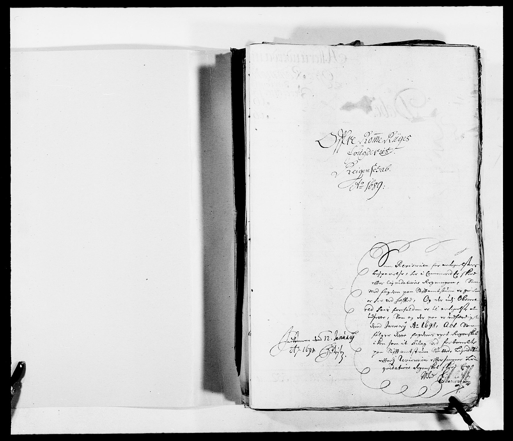 Rentekammeret inntil 1814, Reviderte regnskaper, Fogderegnskap, AV/RA-EA-4092/R12/L0701: Fogderegnskap Øvre Romerike, 1689, s. 2