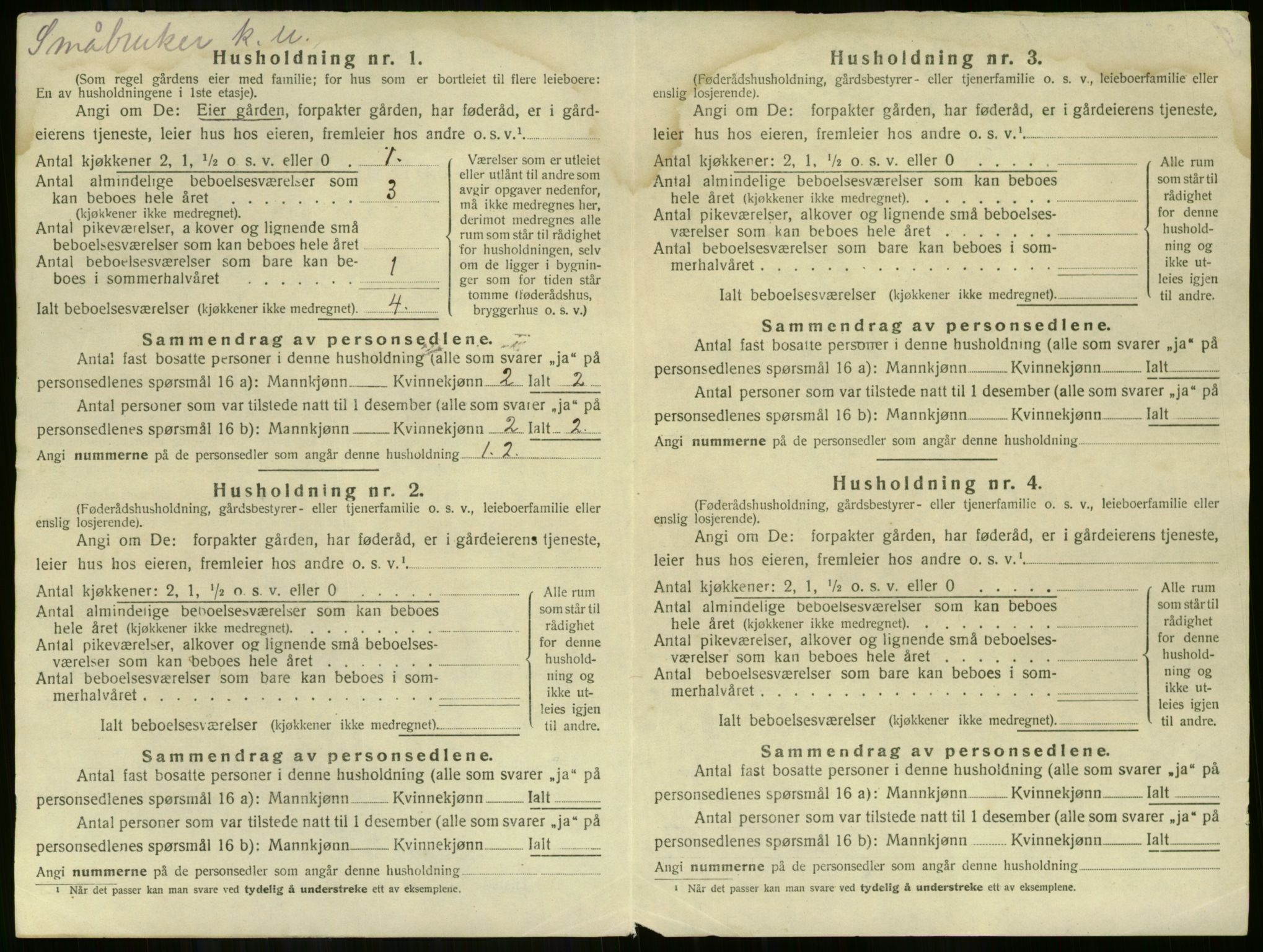 SAKO, Folketelling 1920 for 0623 Modum herred, 1920, s. 4044