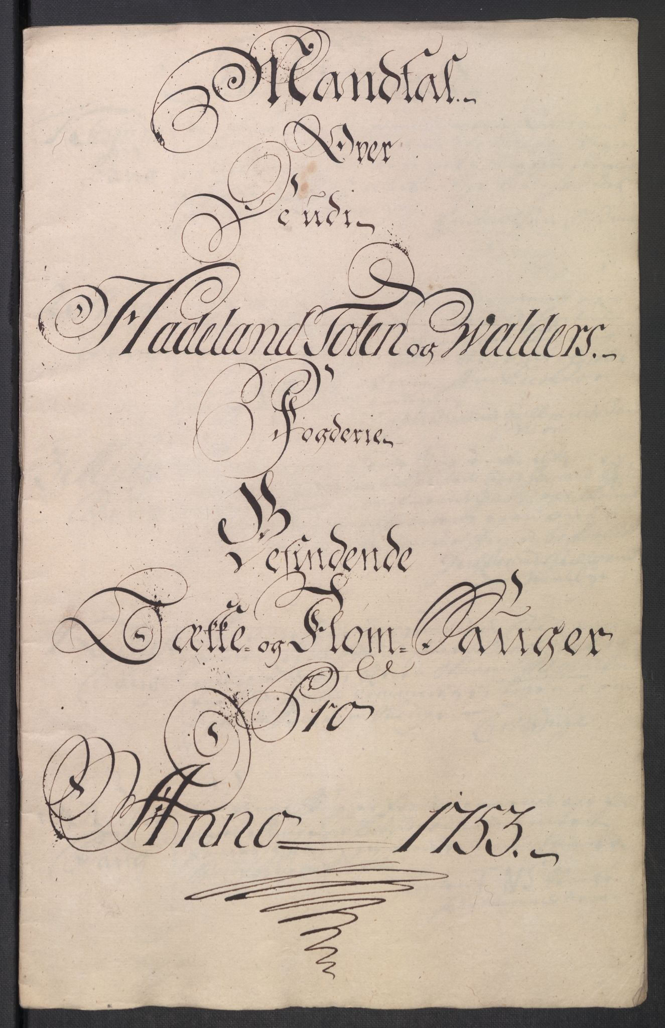 Rentekammeret inntil 1814, Reviderte regnskaper, Fogderegnskap, RA/EA-4092/R18/L1349: Fogderegnskap Hadeland, Toten og Valdres, 1752-1753, s. 518