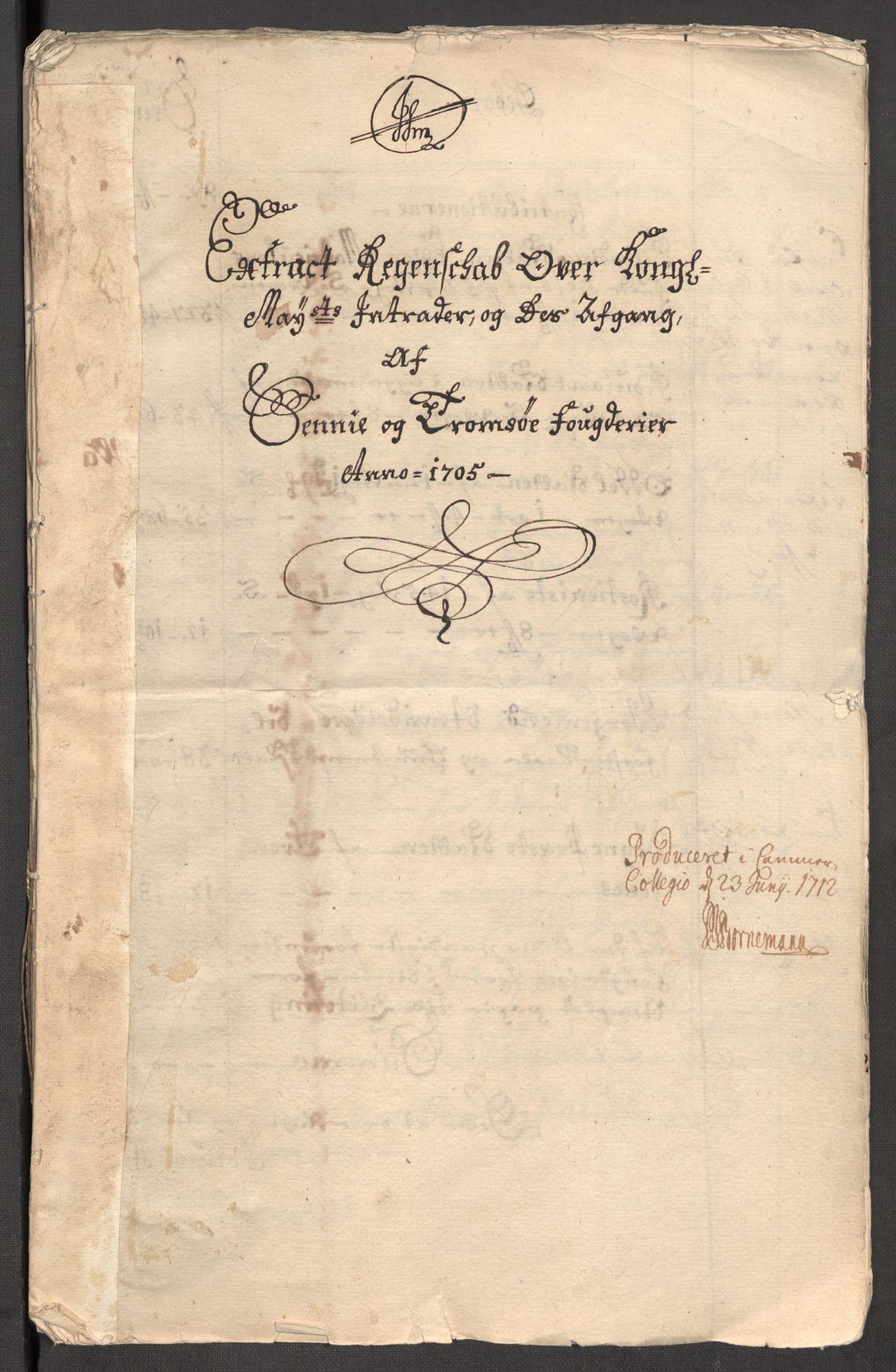 Rentekammeret inntil 1814, Reviderte regnskaper, Fogderegnskap, RA/EA-4092/R68/L4756: Fogderegnskap Senja og Troms, 1705-1707, s. 4