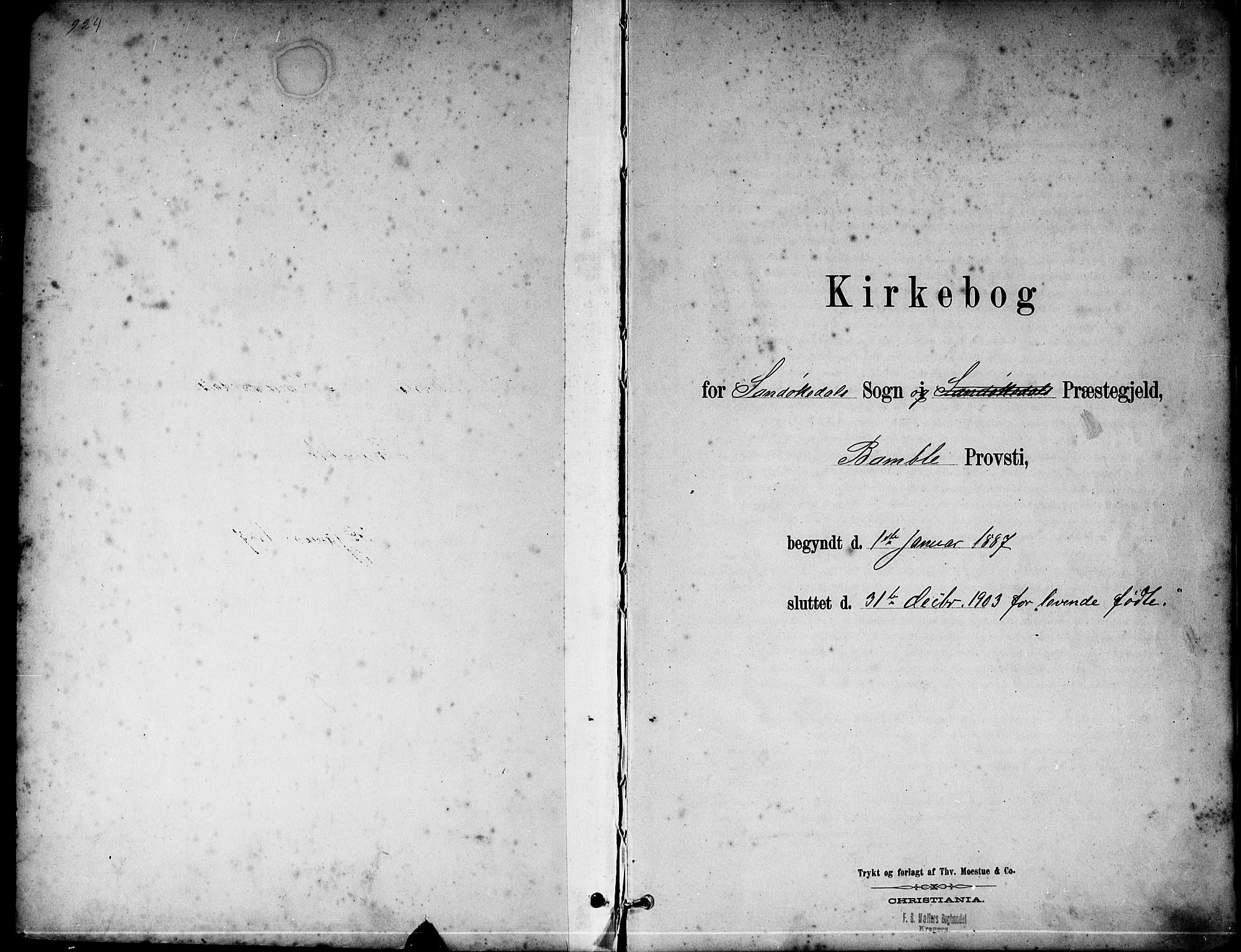 Sannidal kirkebøker, SAKO/A-296/G/Ga/L0003: Klokkerbok nr. 3, 1887-1922