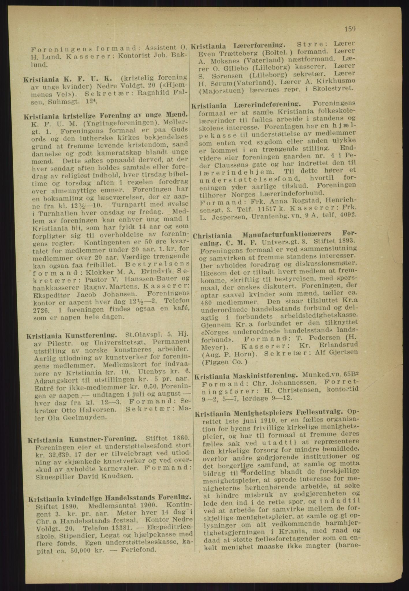 Kristiania/Oslo adressebok, PUBL/-, 1918, s. 172