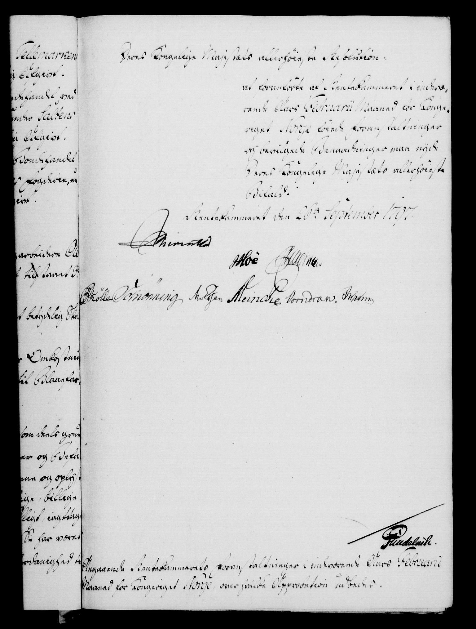 Rentekammeret, Kammerkanselliet, RA/EA-3111/G/Gf/Gfa/L0079: Norsk relasjons- og resolusjonsprotokoll (merket RK 52.79), 1797, s. 392