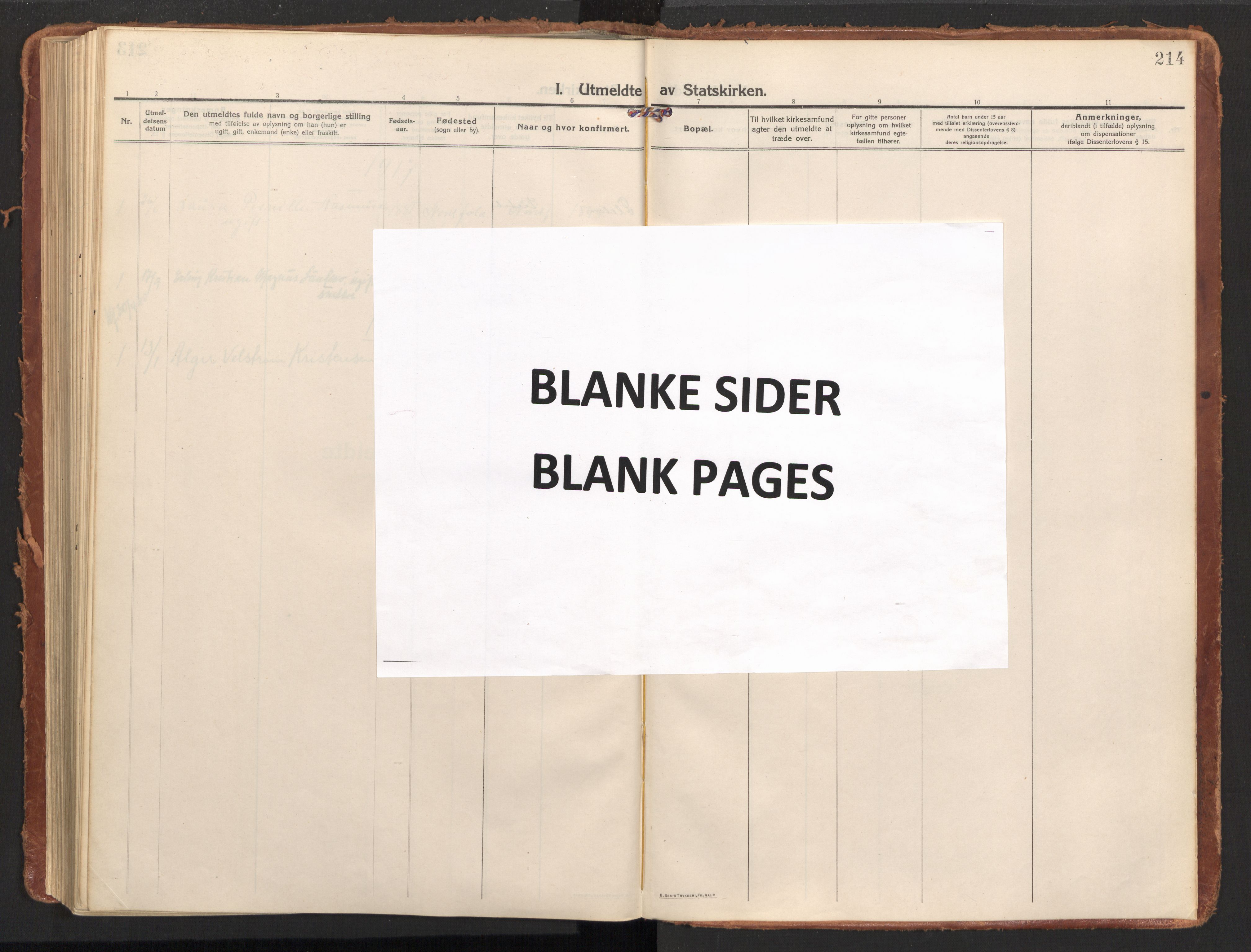 Ministerialprotokoller, klokkerbøker og fødselsregistre - Nordland, AV/SAT-A-1459/858/L0833: Ministerialbok nr. 858A03, 1916-1934, s. 214