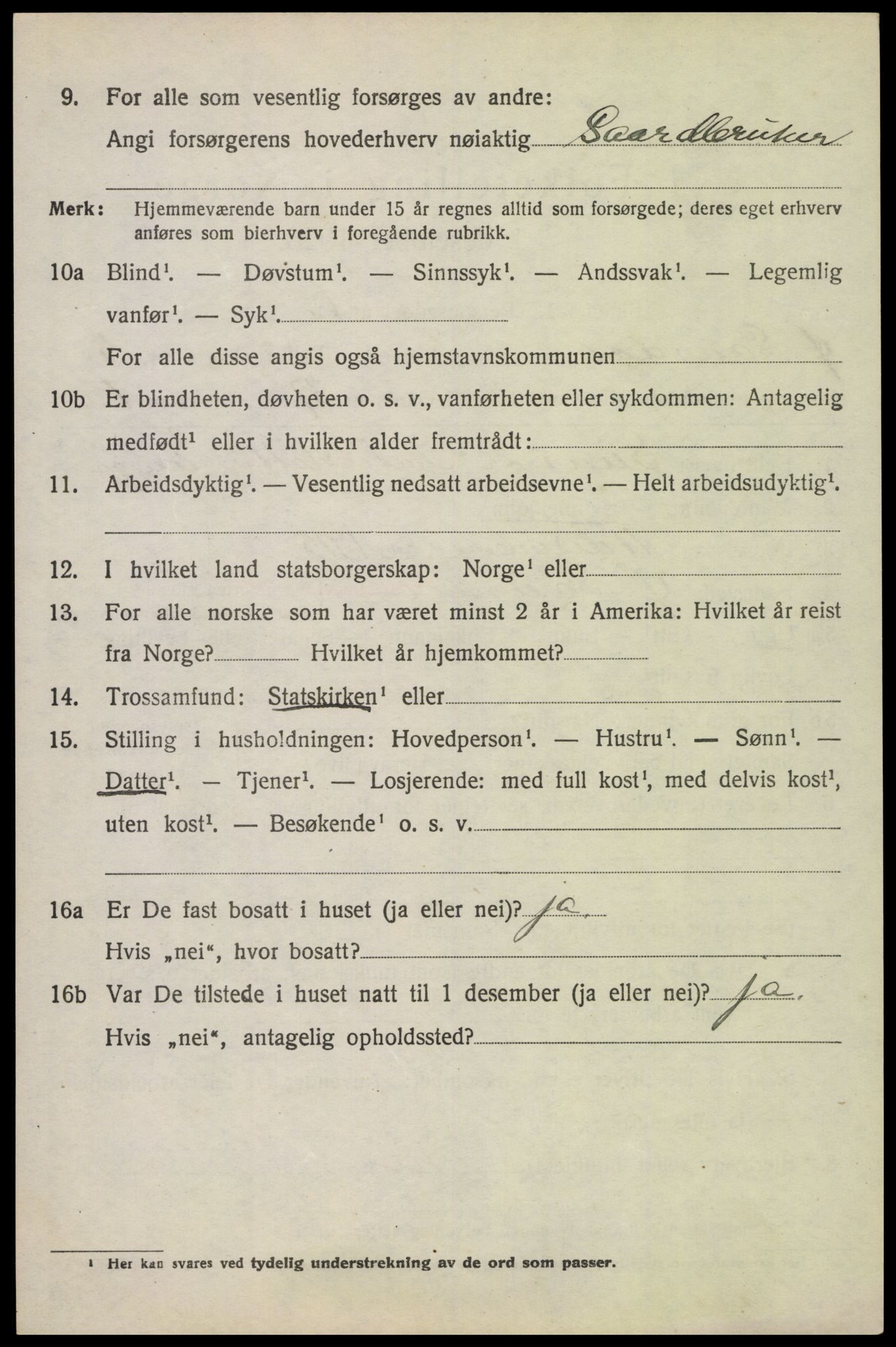 SAH, Folketelling 1920 for 0522 Østre Gausdal herred, 1920, s. 2797
