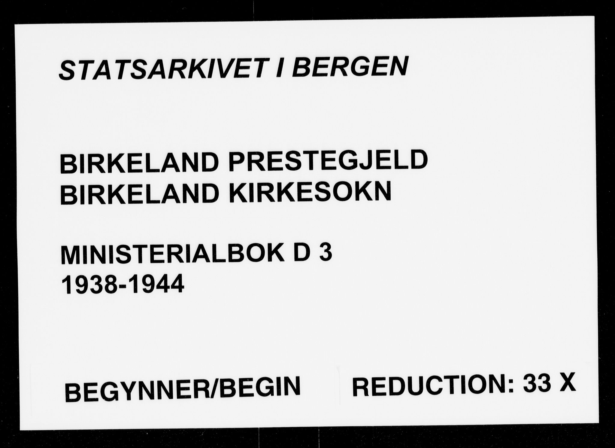 Fana Sokneprestembete, SAB/A-75101/H/Haa/Haak/L0003: Ministerialbok nr. K 3, 1938-1944