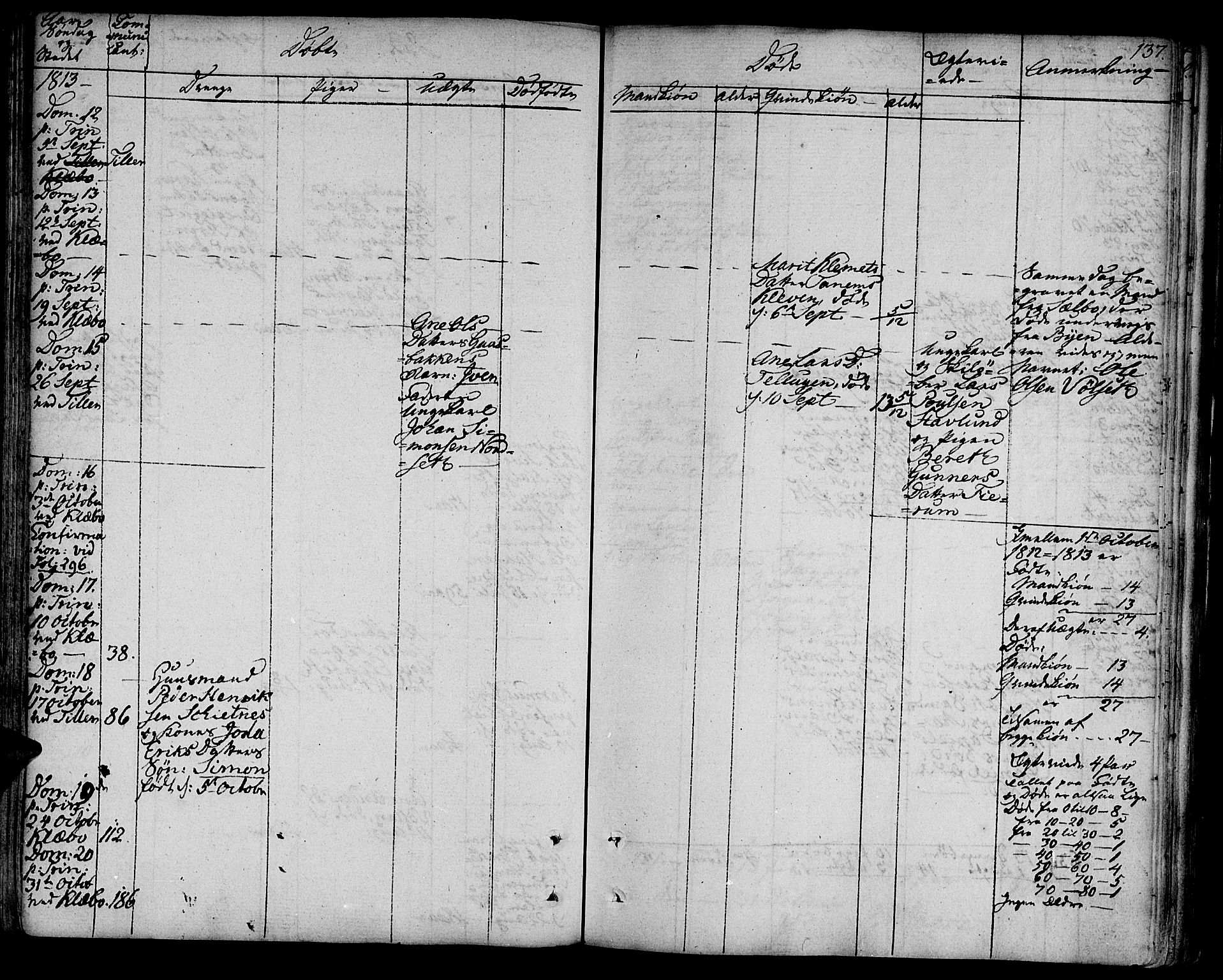 Ministerialprotokoller, klokkerbøker og fødselsregistre - Sør-Trøndelag, SAT/A-1456/618/L0438: Ministerialbok nr. 618A03, 1783-1815, s. 137