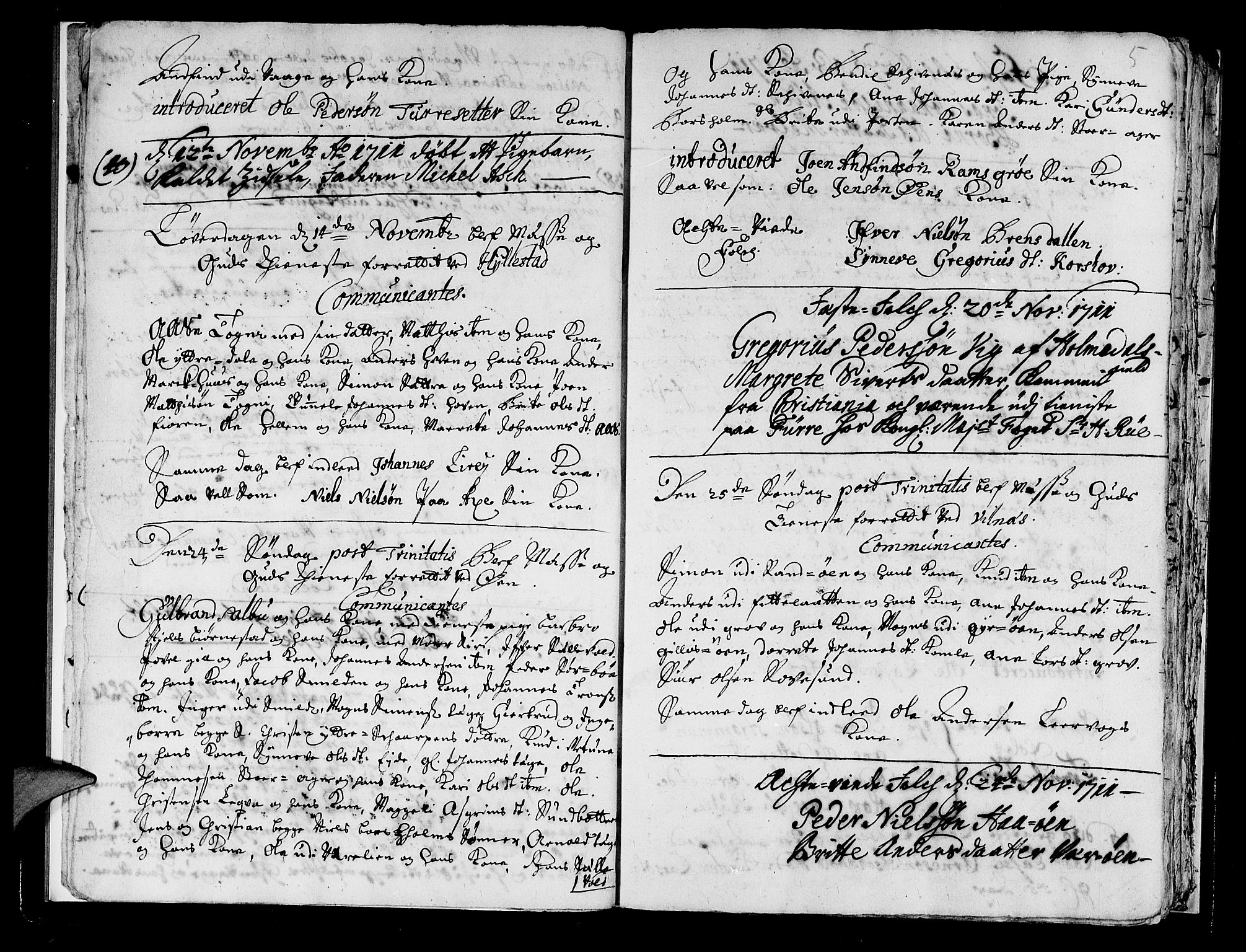 Askvoll sokneprestembete, AV/SAB-A-79501/H/Haa/Haaa/L0002: Ministerialbok nr. A 2, 1711-1715, s. 5
