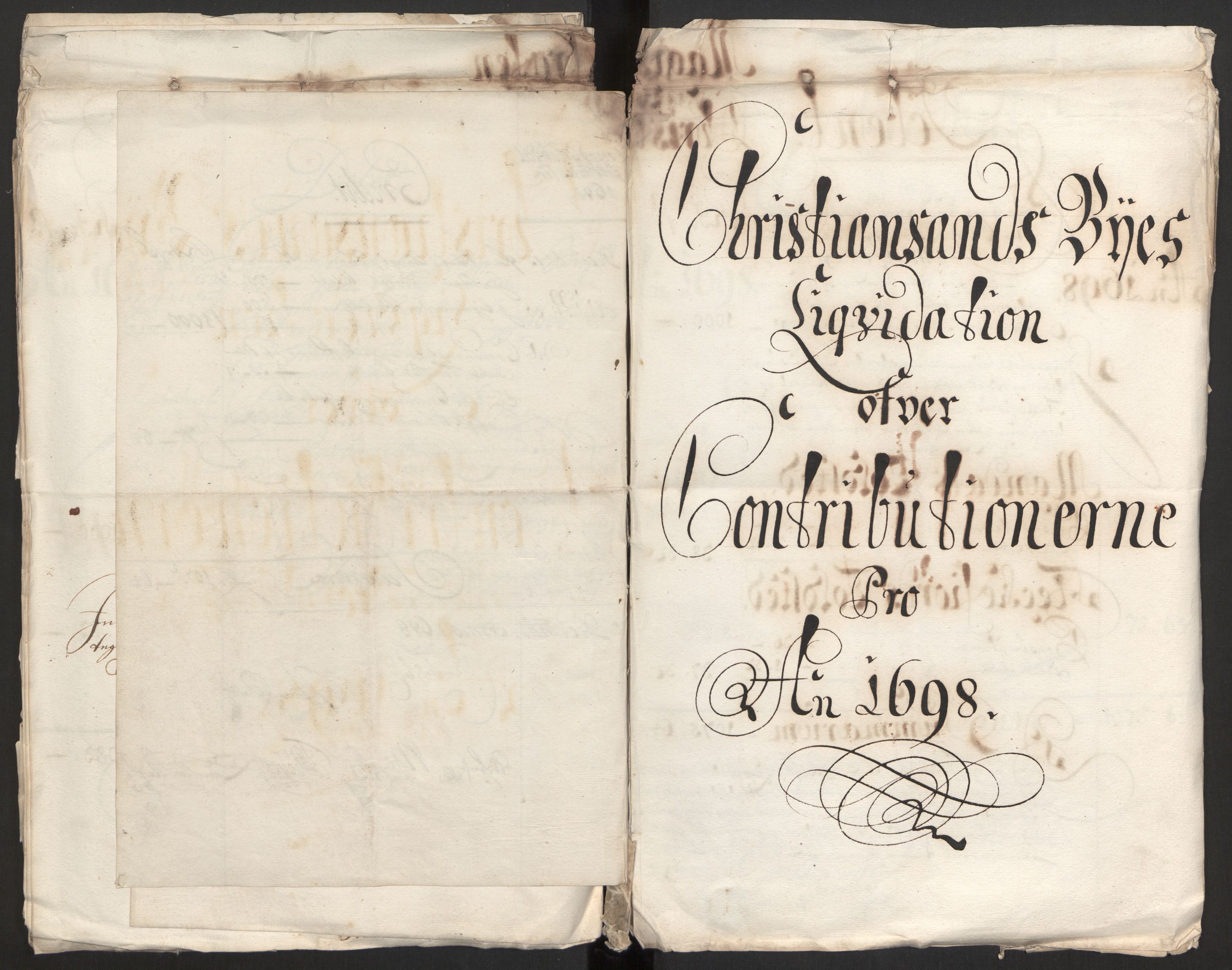 Rentekammeret inntil 1814, Reviderte regnskaper, Byregnskaper, RA/EA-4066/R/Rm/L0258: [M1] Kontribusjonsregnskap, 1664-1700, s. 78
