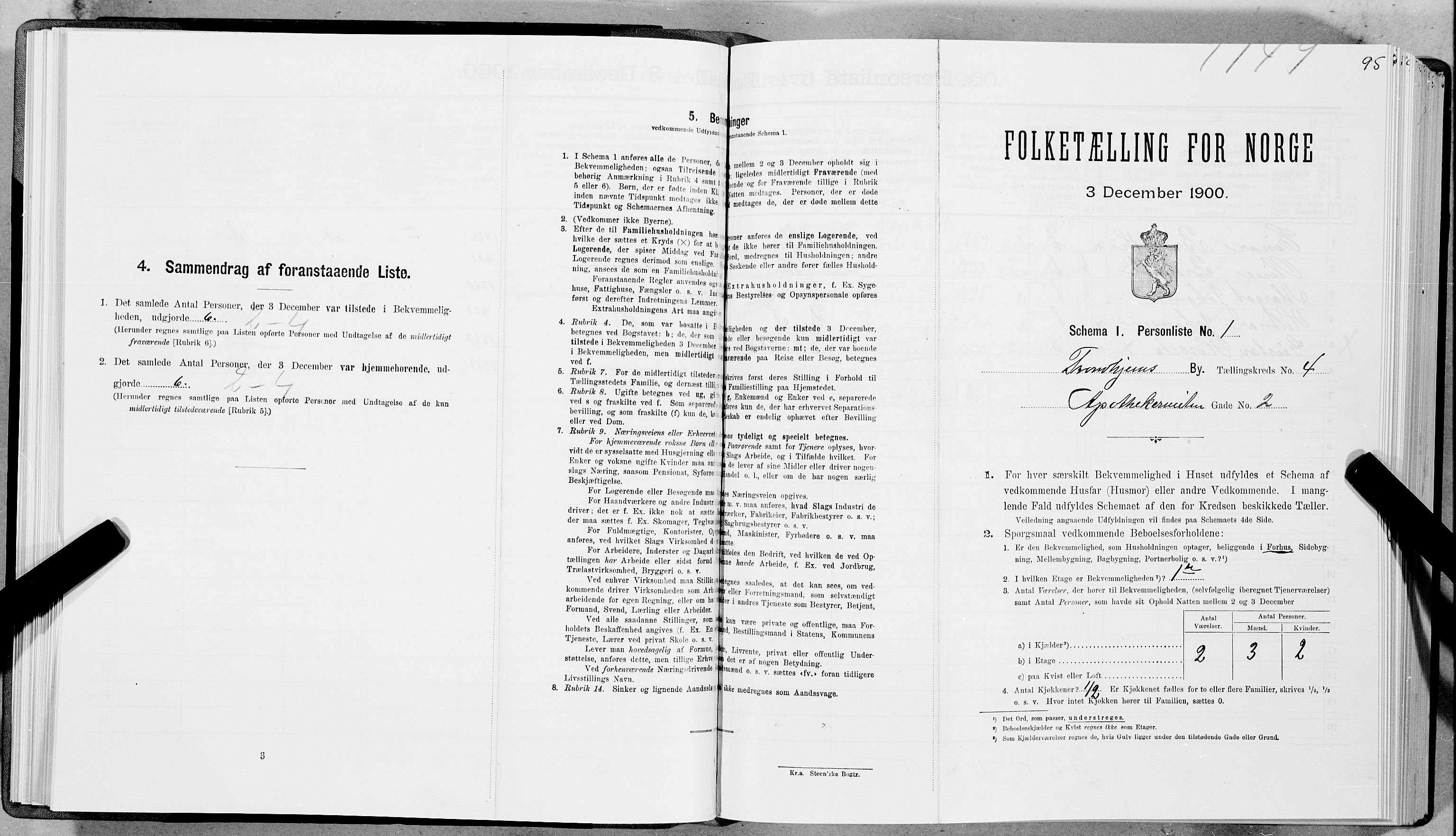 SAT, Folketelling 1900 for 1601 Trondheim kjøpstad, 1900, s. 675