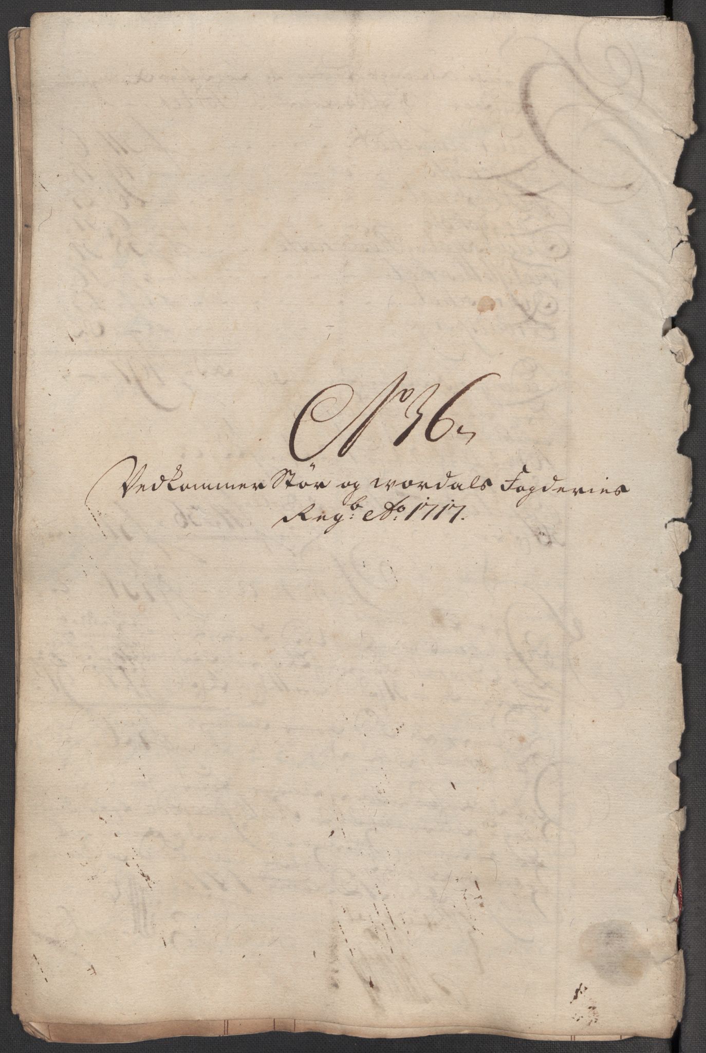 Rentekammeret inntil 1814, Reviderte regnskaper, Fogderegnskap, RA/EA-4092/R62/L4207: Fogderegnskap Stjørdal og Verdal, 1717, s. 296