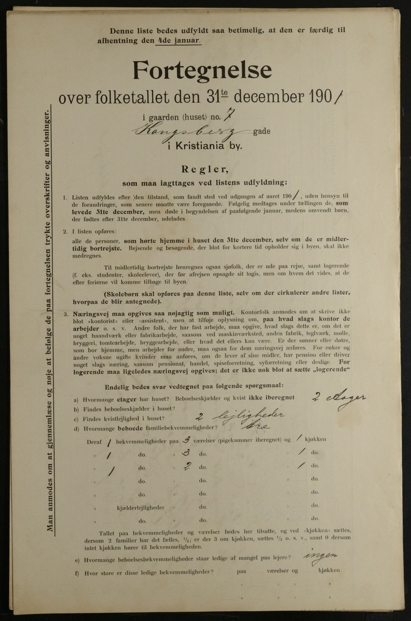 OBA, Kommunal folketelling 31.12.1901 for Kristiania kjøpstad, 1901, s. 8199