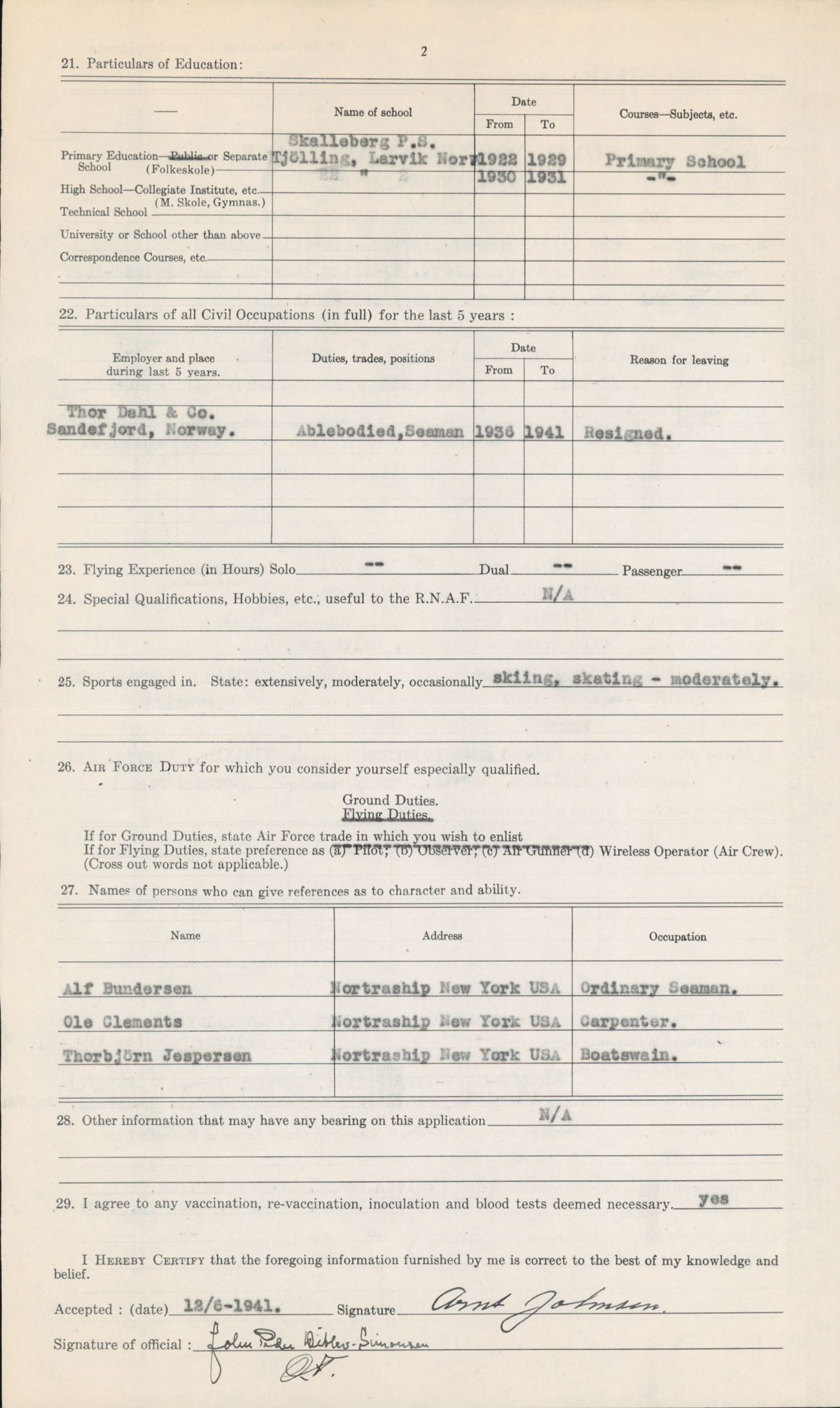 Forsvaret, Forsvarets overkommando/Luftforsvarsstaben, AV/RA-RAFA-4079/P/Pa/L0036: Personellpapirer, 1914, s. 502