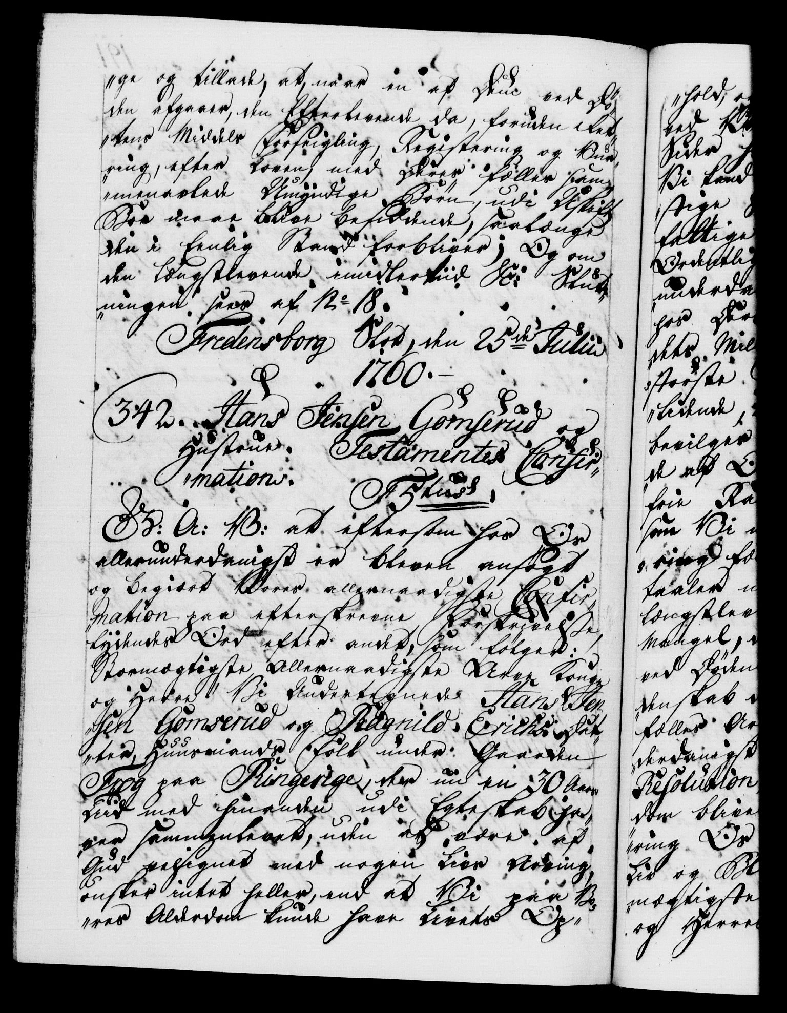 Danske Kanselli 1572-1799, AV/RA-EA-3023/F/Fc/Fca/Fcaa/L0041: Norske registre, 1760-1762, s. 191b