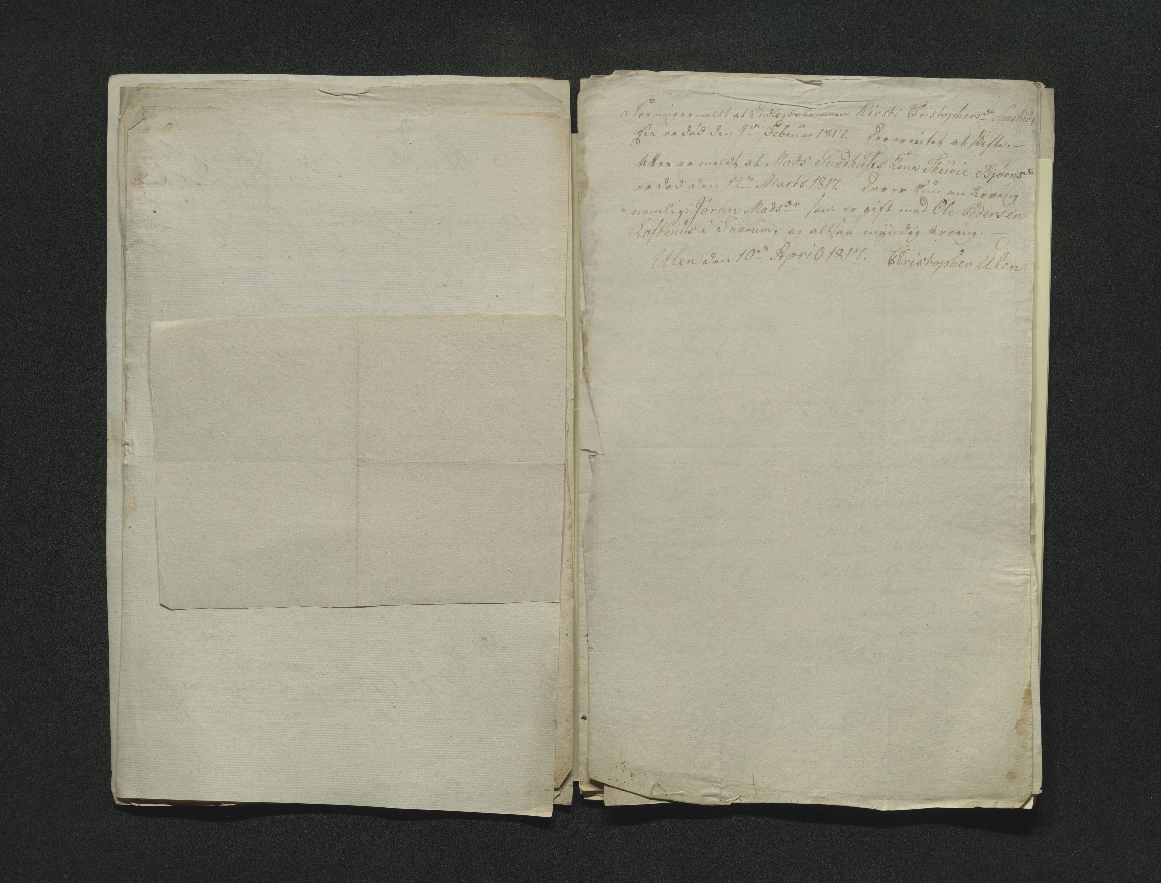 Eiker, Modum og Sigdal sorenskriveri, AV/SAKO-A-123/H/Ha/Hab/L0001: Dødsfallsmeldinger, 1812-1822, s. 202