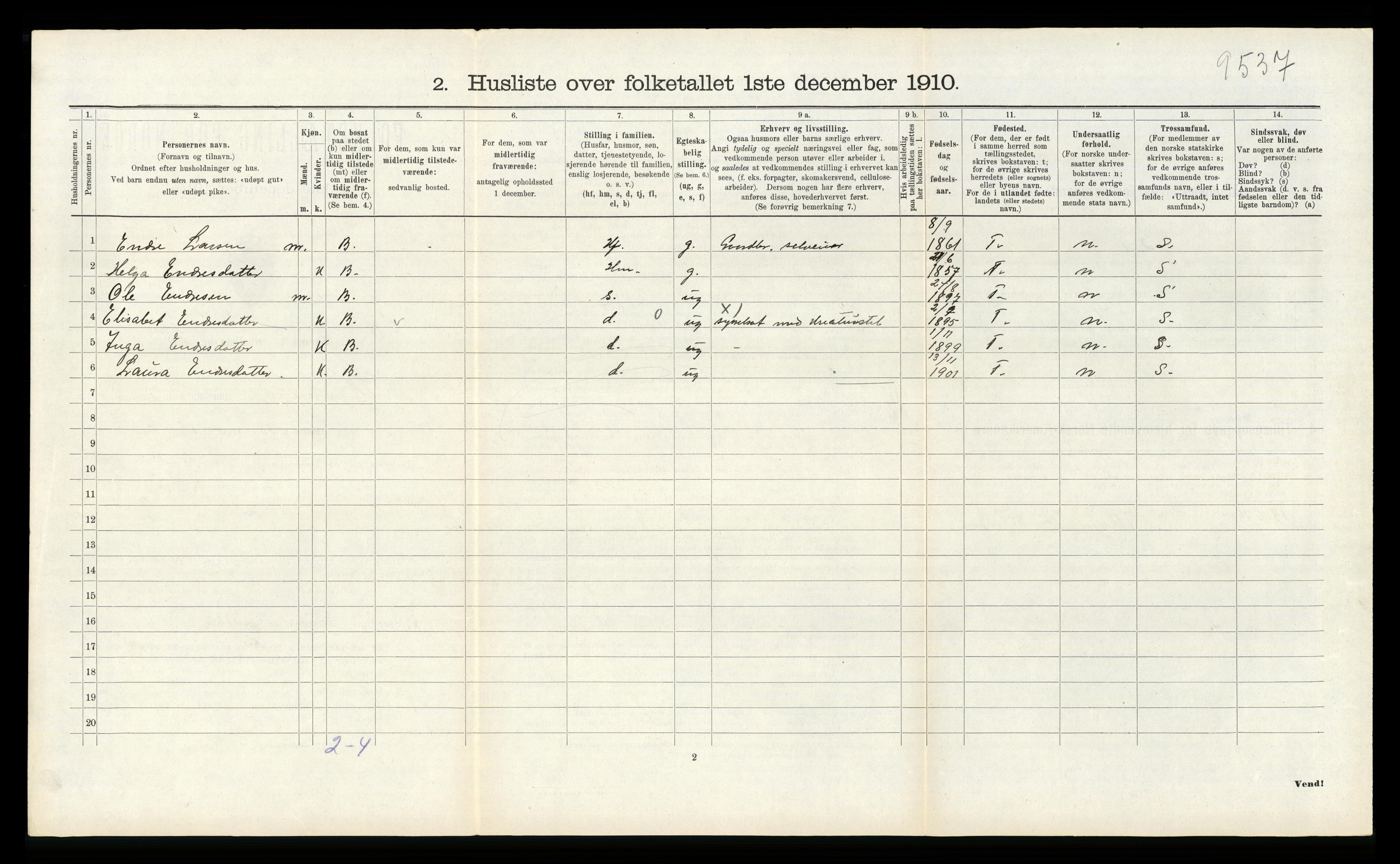 RA, Folketelling 1910 for 1212 Skånevik herred, 1910, s. 406