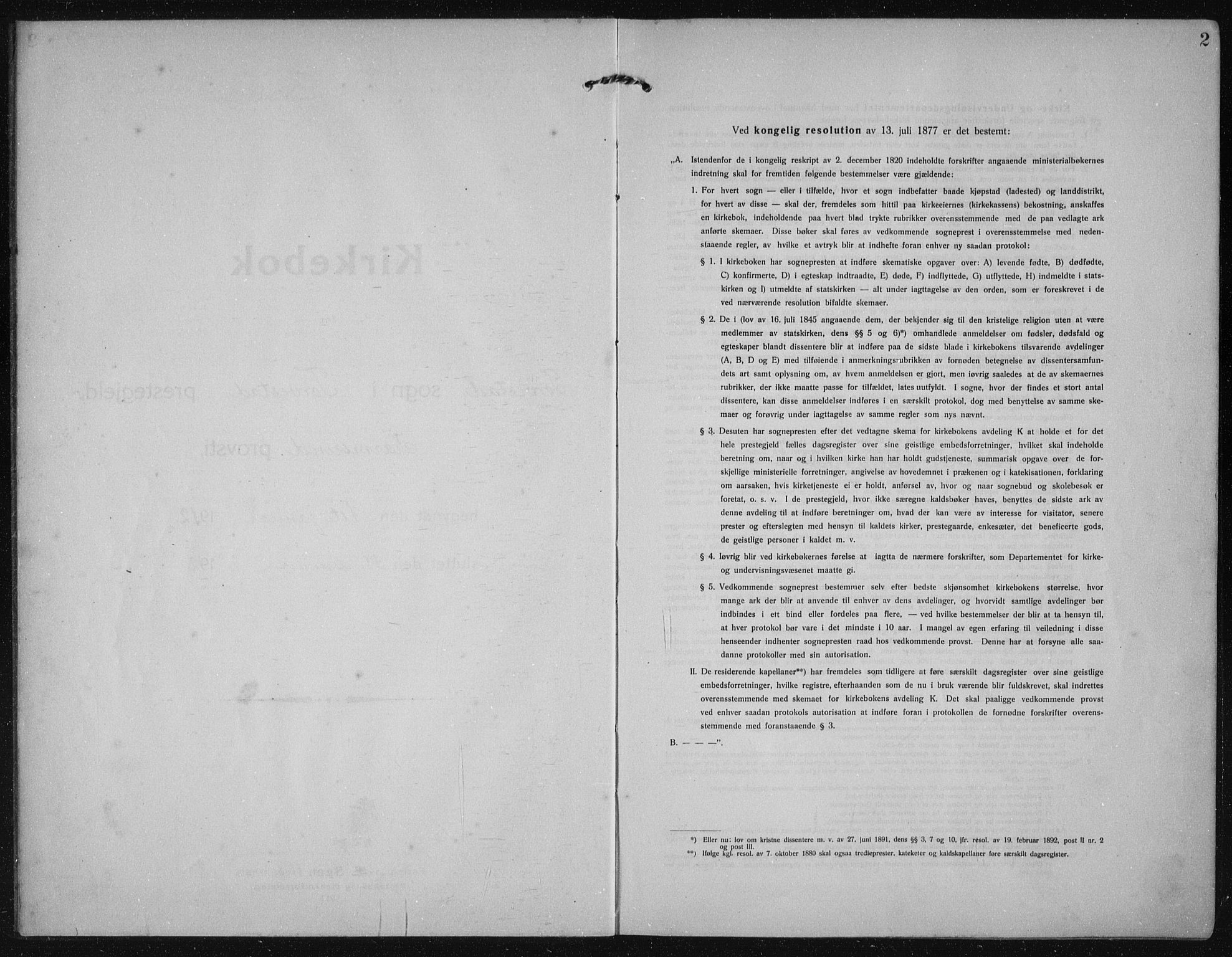 Torvastad sokneprestkontor, SAST/A -101857/H/Ha/Haa/L0019: Ministerialbok nr. A 18, 1912-1920, s. 2