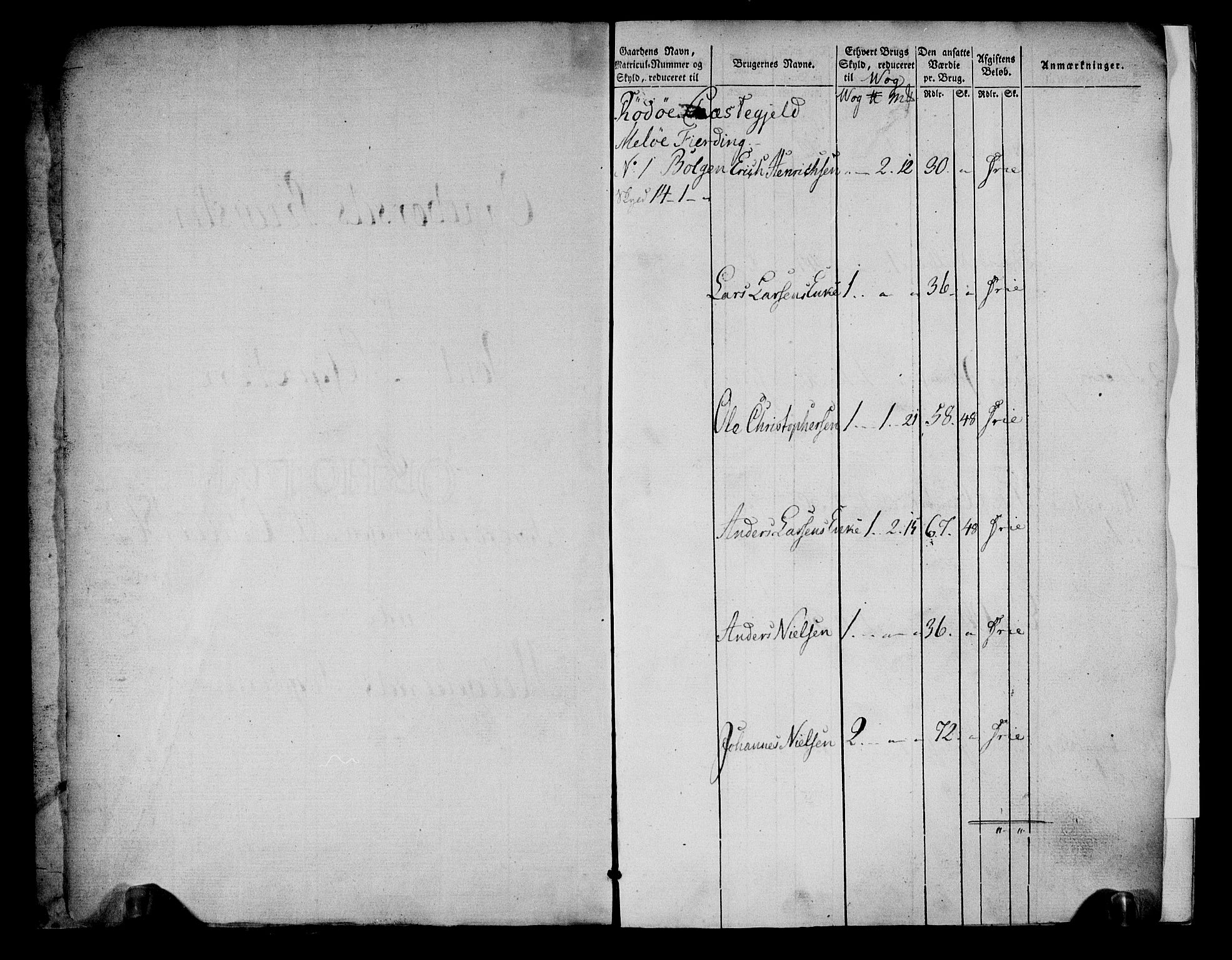 Rentekammeret inntil 1814, Realistisk ordnet avdeling, AV/RA-EA-4070/N/Ne/Nea/L0158: Helgeland fogderi. Oppebørselsregister, 1803-1804, s. 3