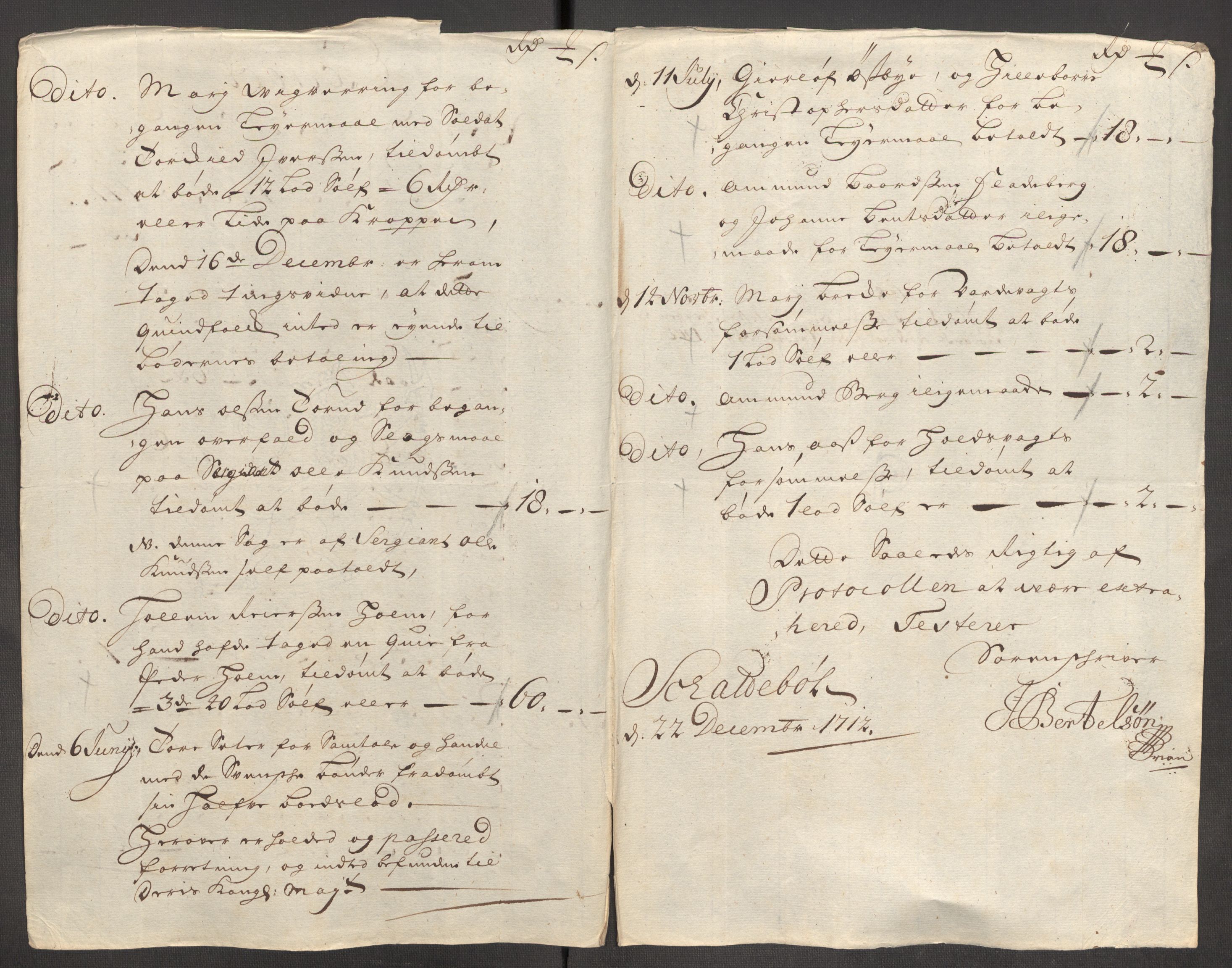 Rentekammeret inntil 1814, Reviderte regnskaper, Fogderegnskap, RA/EA-4092/R07/L0305: Fogderegnskap Rakkestad, Heggen og Frøland, 1712, s. 93