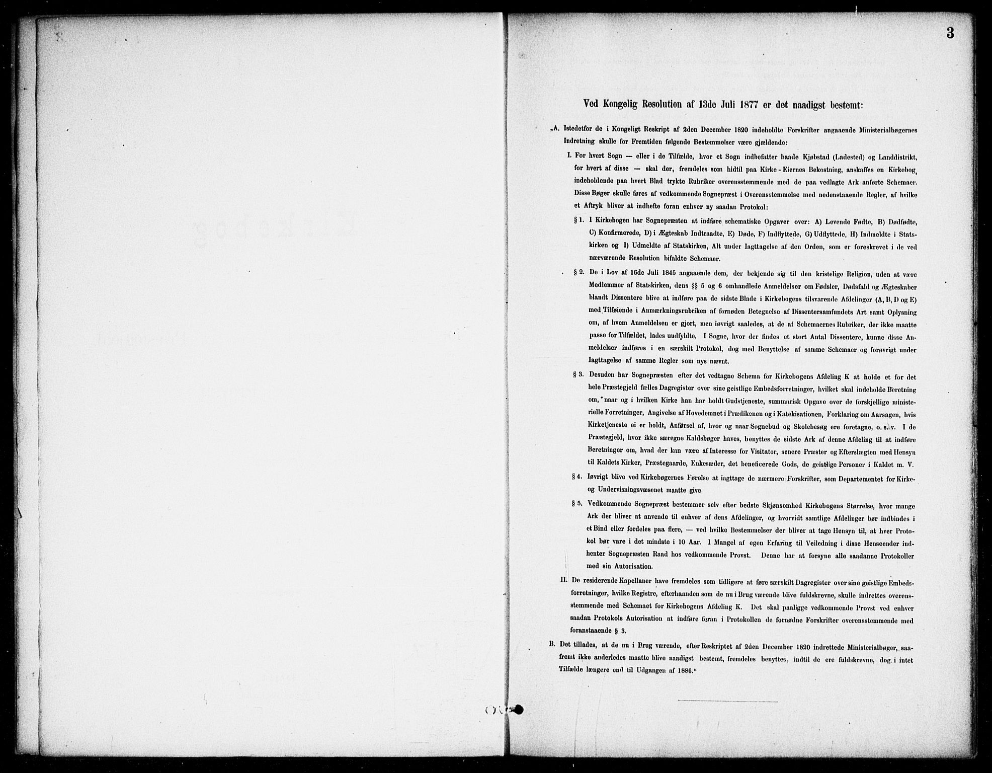 Bjelland sokneprestkontor, SAK/1111-0005/F/Fa/Fab/L0004: Ministerialbok nr. A 4, 1887-1920, s. 3
