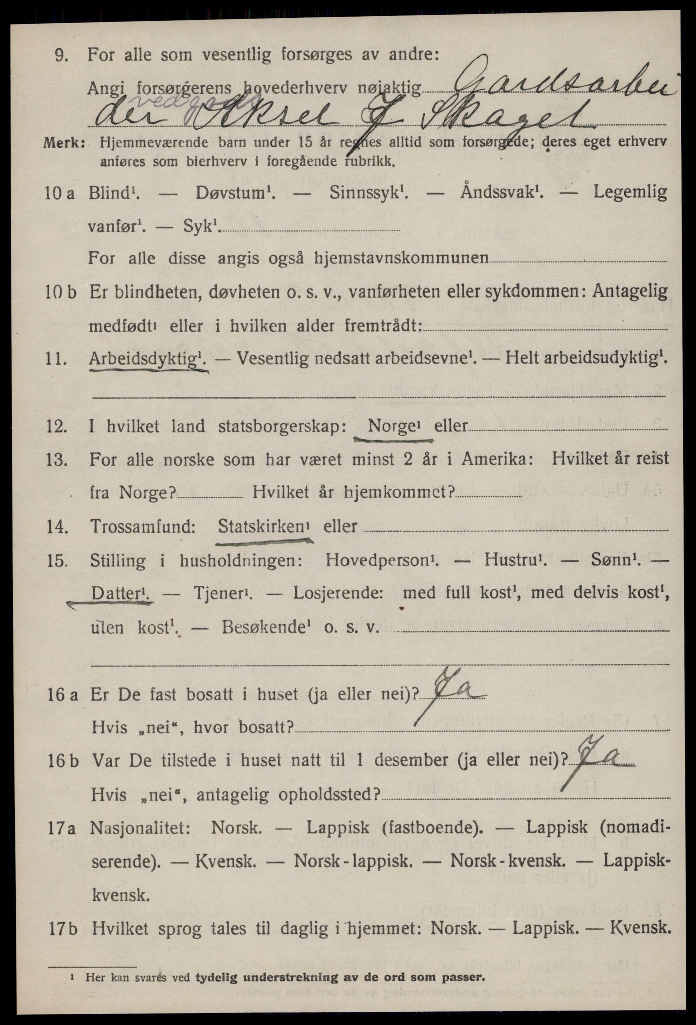 SAT, Folketelling 1920 for 1621 Ørland herred, 1920, s. 2154