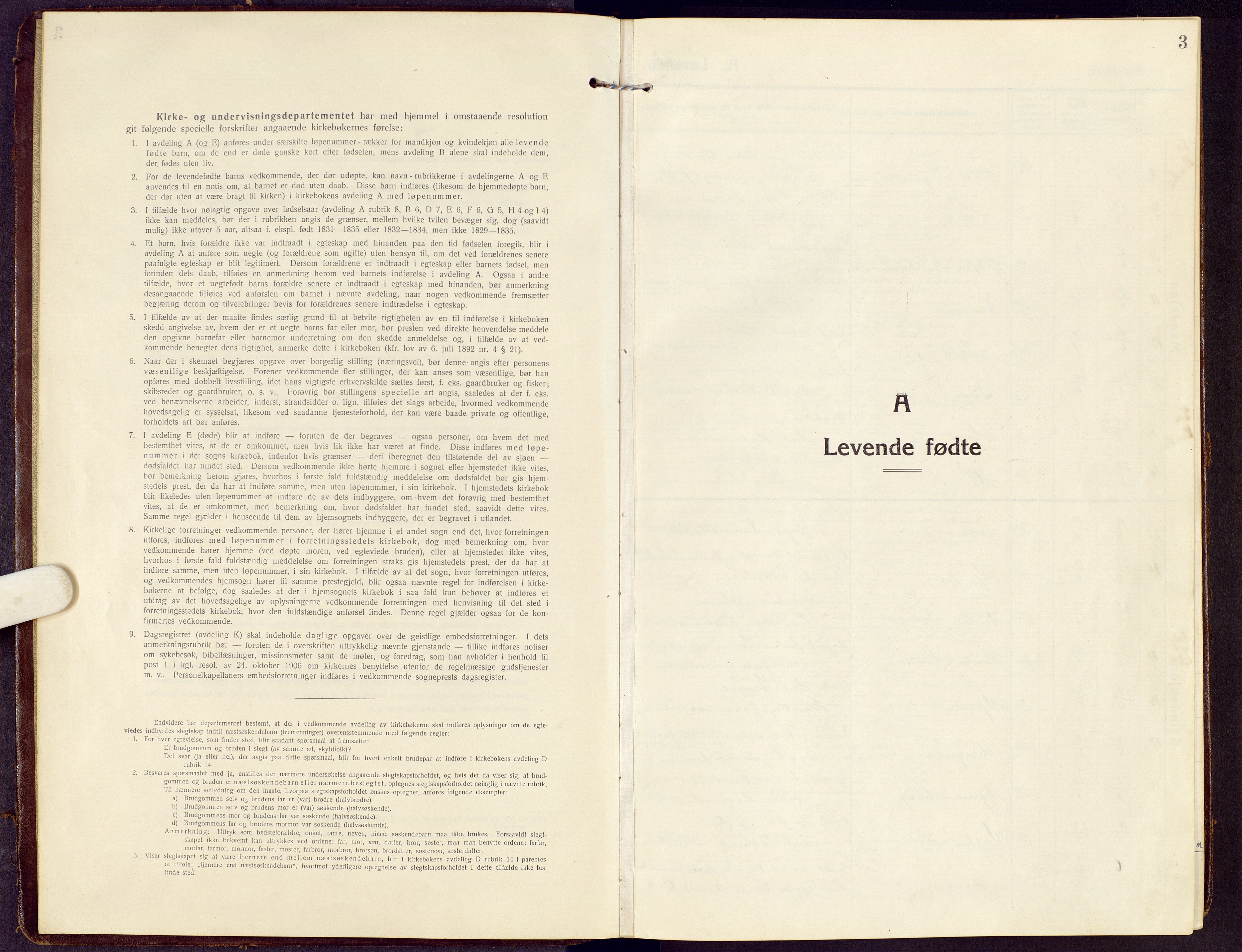 Brandbu prestekontor, SAH/PREST-114/H/Ha/Hab/L0010: Klokkerbok nr. 10, 1916-1930, s. 3
