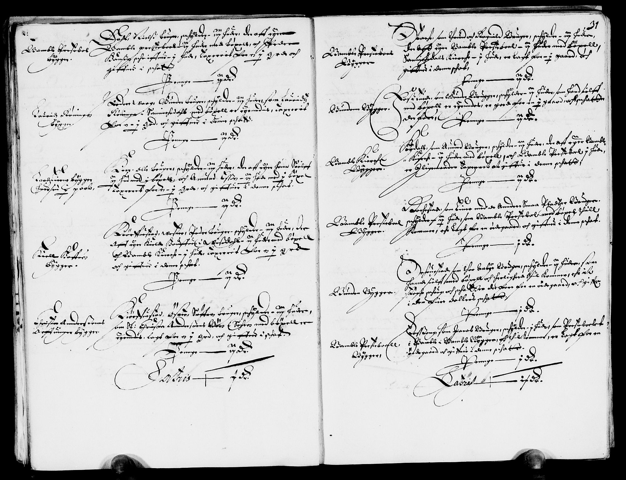 Rentekammeret inntil 1814, Reviderte regnskaper, Lensregnskaper, AV/RA-EA-5023/R/Rb/Rbp/L0038: Bratsberg len, 1651-1653