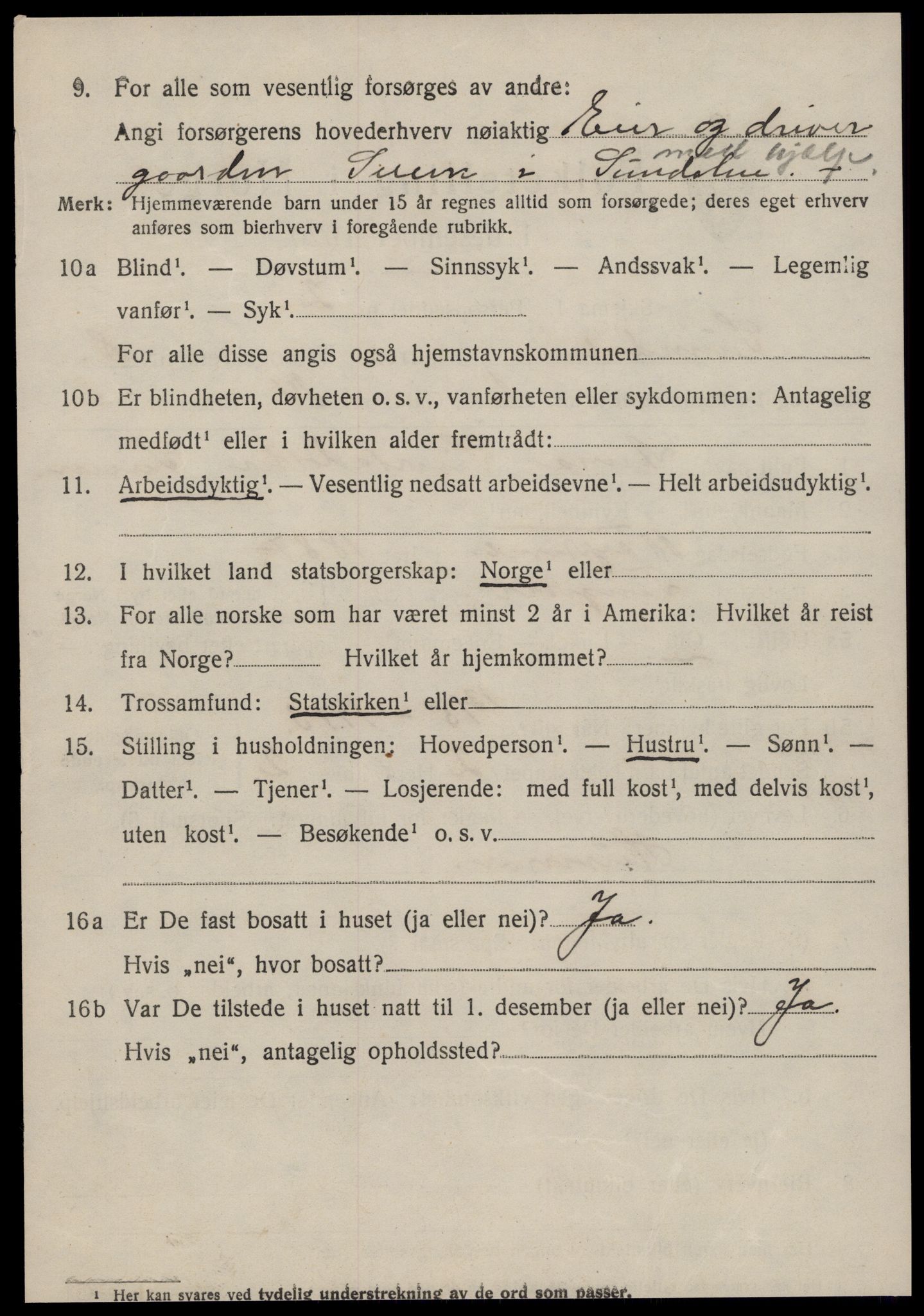 SAT, Folketelling 1920 for 1563 Sunndal herred, 1920, s. 4325