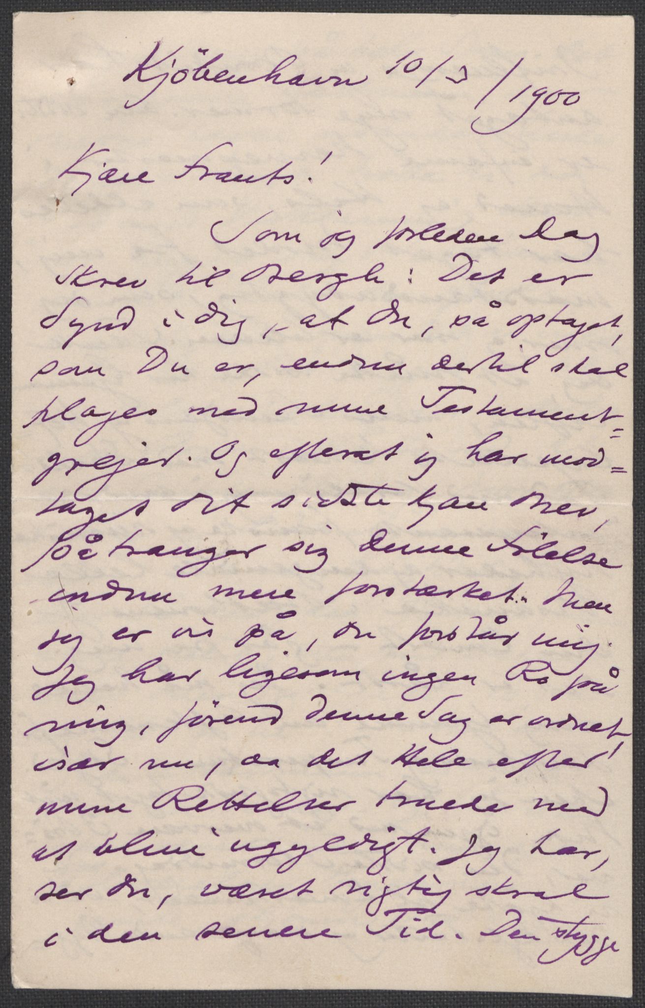 Beyer, Frants, RA/PA-0132/F/L0001: Brev fra Edvard Grieg til Frantz Beyer og "En del optegnelser som kan tjene til kommentar til brevene" av Marie Beyer, 1872-1907, s. 578