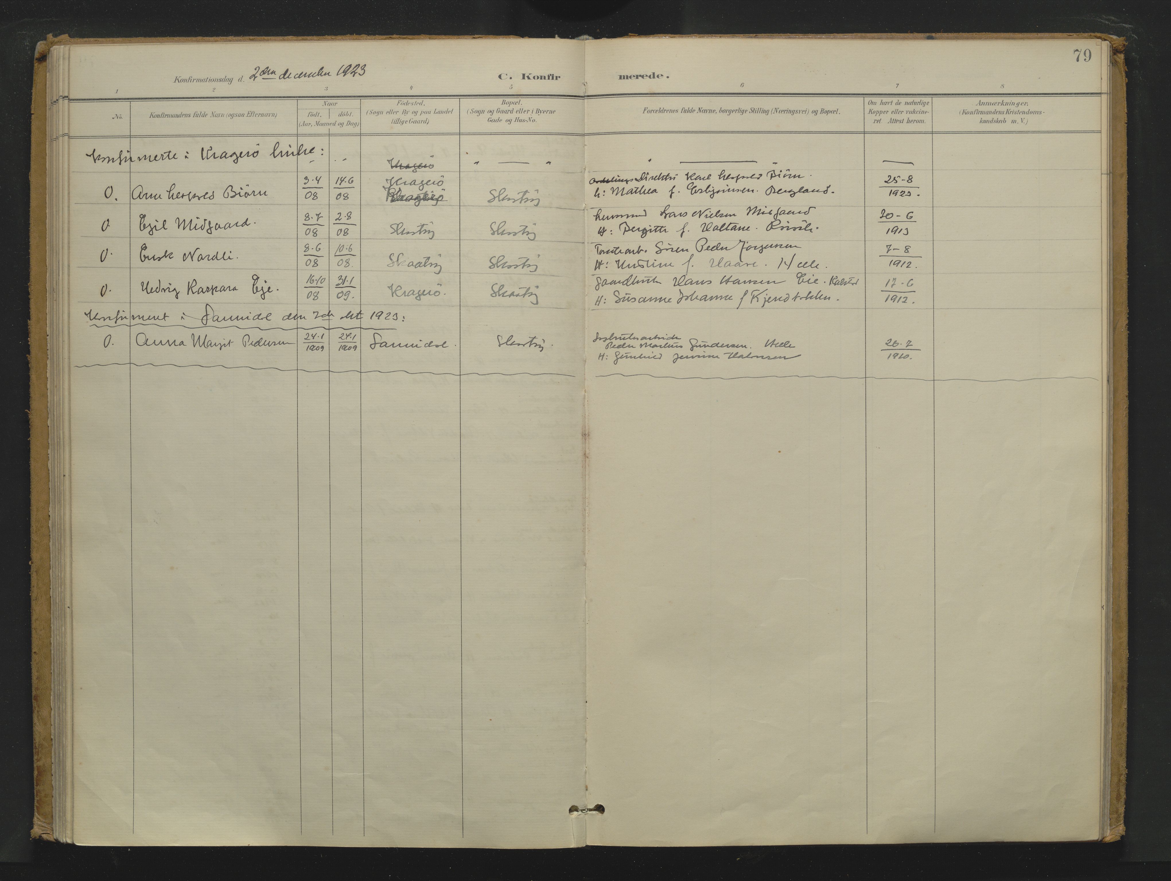 Skåtøy kirkebøker, AV/SAKO-A-304/F/Fa/L0007: Ministerialbok nr. I 7, 1898-1923, s. 79