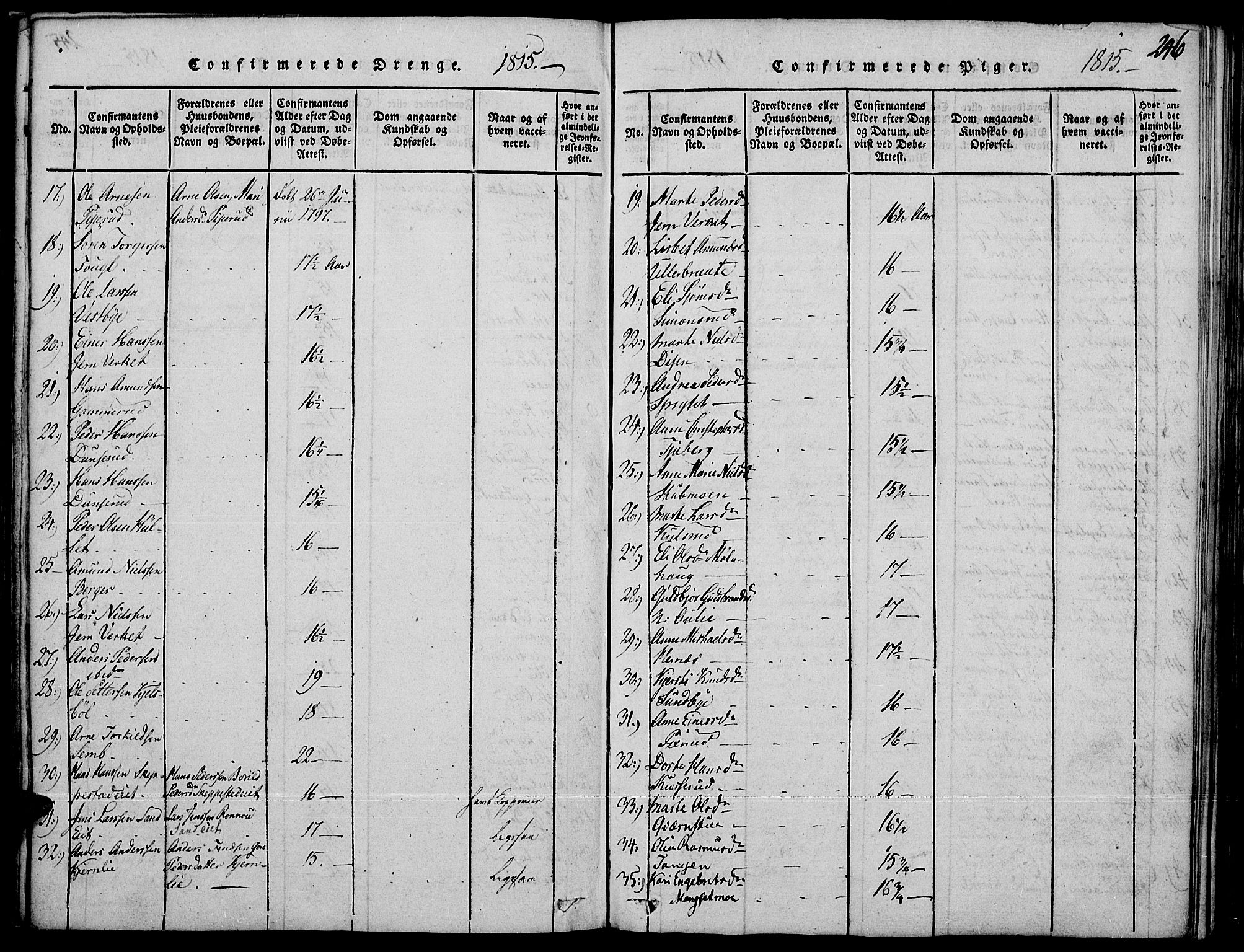 Strøm-Odalen prestekontor, AV/SAH-PREST-028/H/Ha/Haa/L0006: Ministerialbok nr. 6, 1814-1850, s. 246