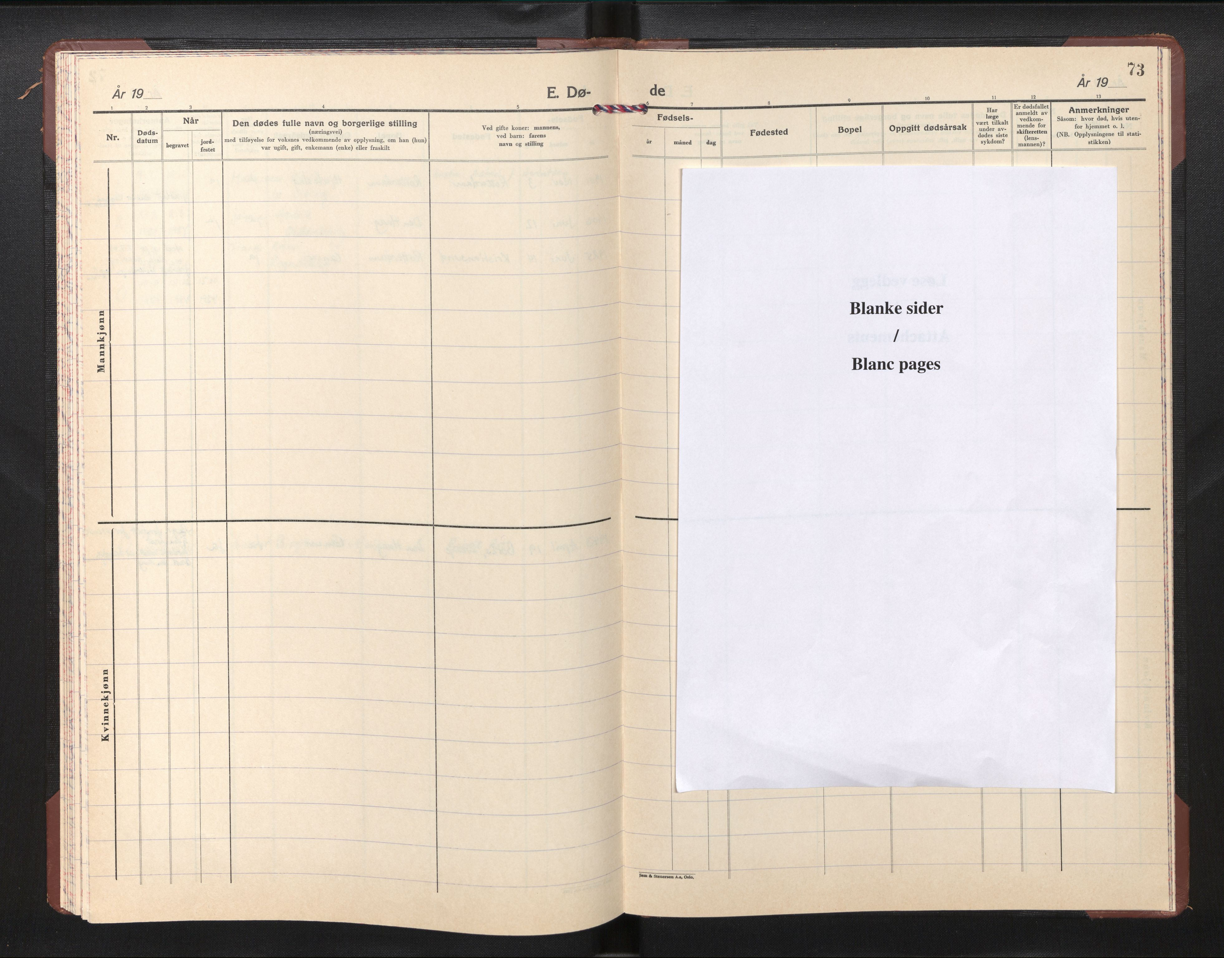 Den norske sjømannsmisjon i utlandet/Hollandske havner (Amsterdam-Rotterdam-Europort), SAB/SAB/PA-0106/H/Ha/Haa/L0008: Ministerialbok nr. A 8, 1983-1984, s. 72b-73a