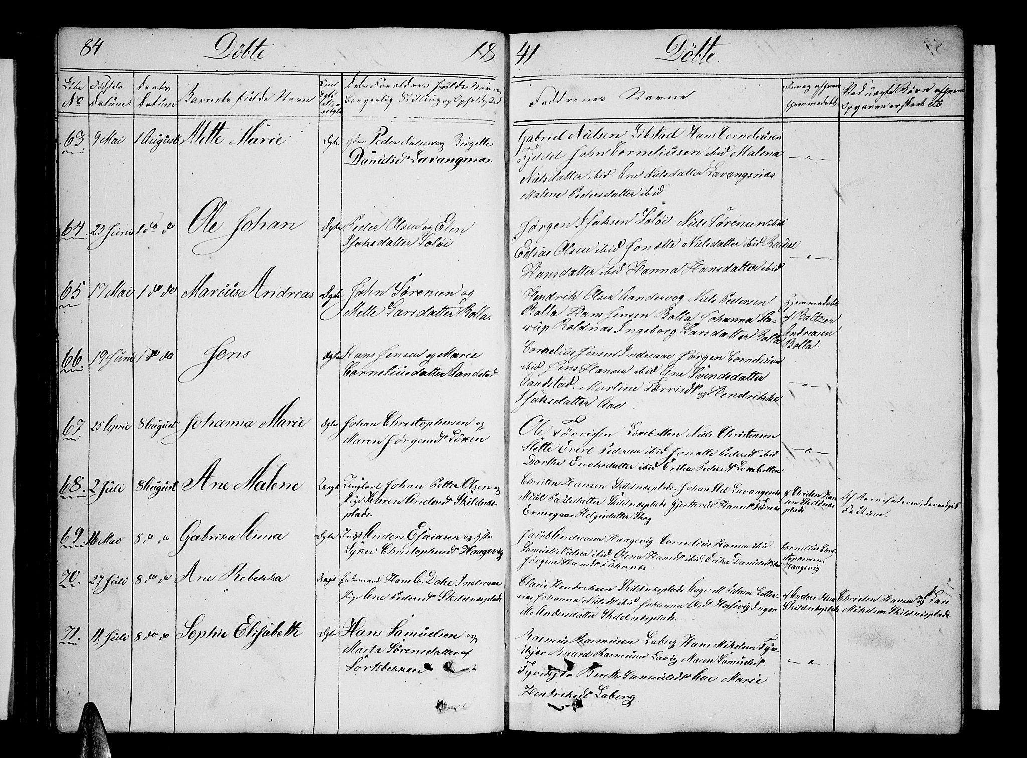 Ibestad sokneprestembete, AV/SATØ-S-0077/H/Ha/Hab/L0003klokker: Klokkerbok nr. 3, 1833-1852, s. 84