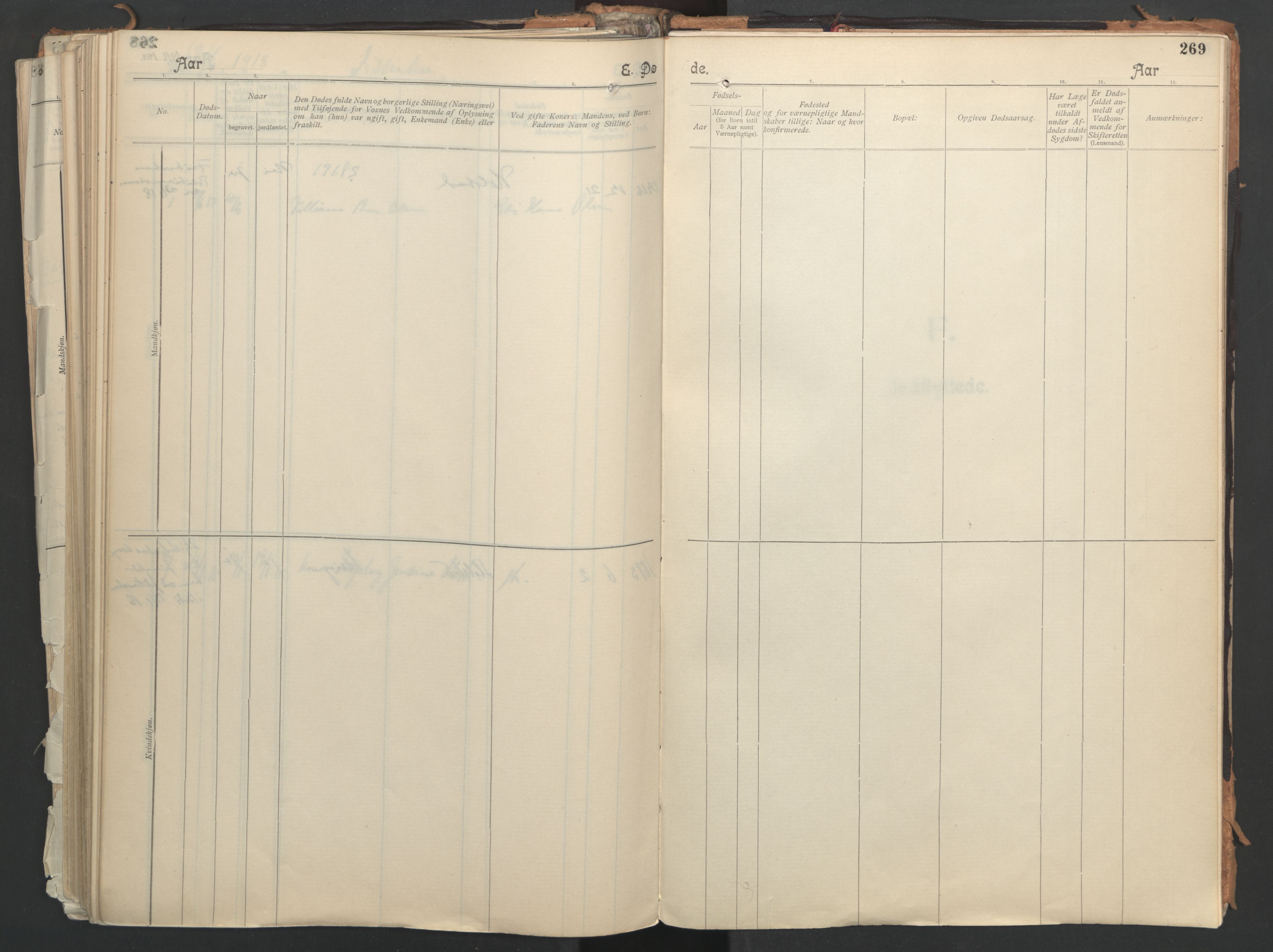 Ministerialprotokoller, klokkerbøker og fødselsregistre - Nordland, AV/SAT-A-1459/851/L0724: Ministerialbok nr. 851A01, 1901-1922, s. 269