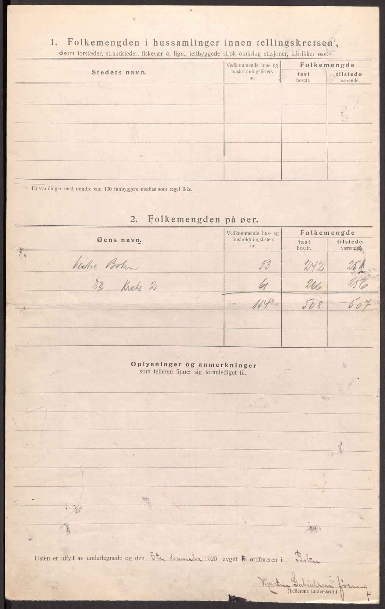 SAST, Folketelling 1920 for 1145 Bokn herred, 1920, s. 17