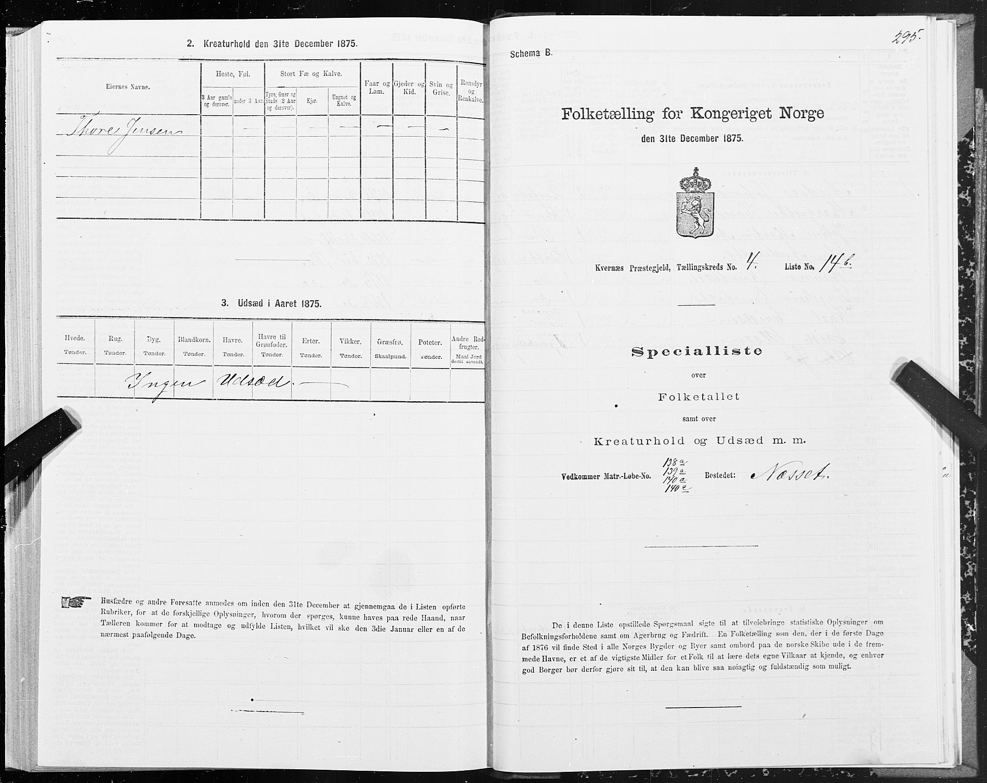 SAT, Folketelling 1875 for 1553P Kvernes prestegjeld, 1875, s. 2295