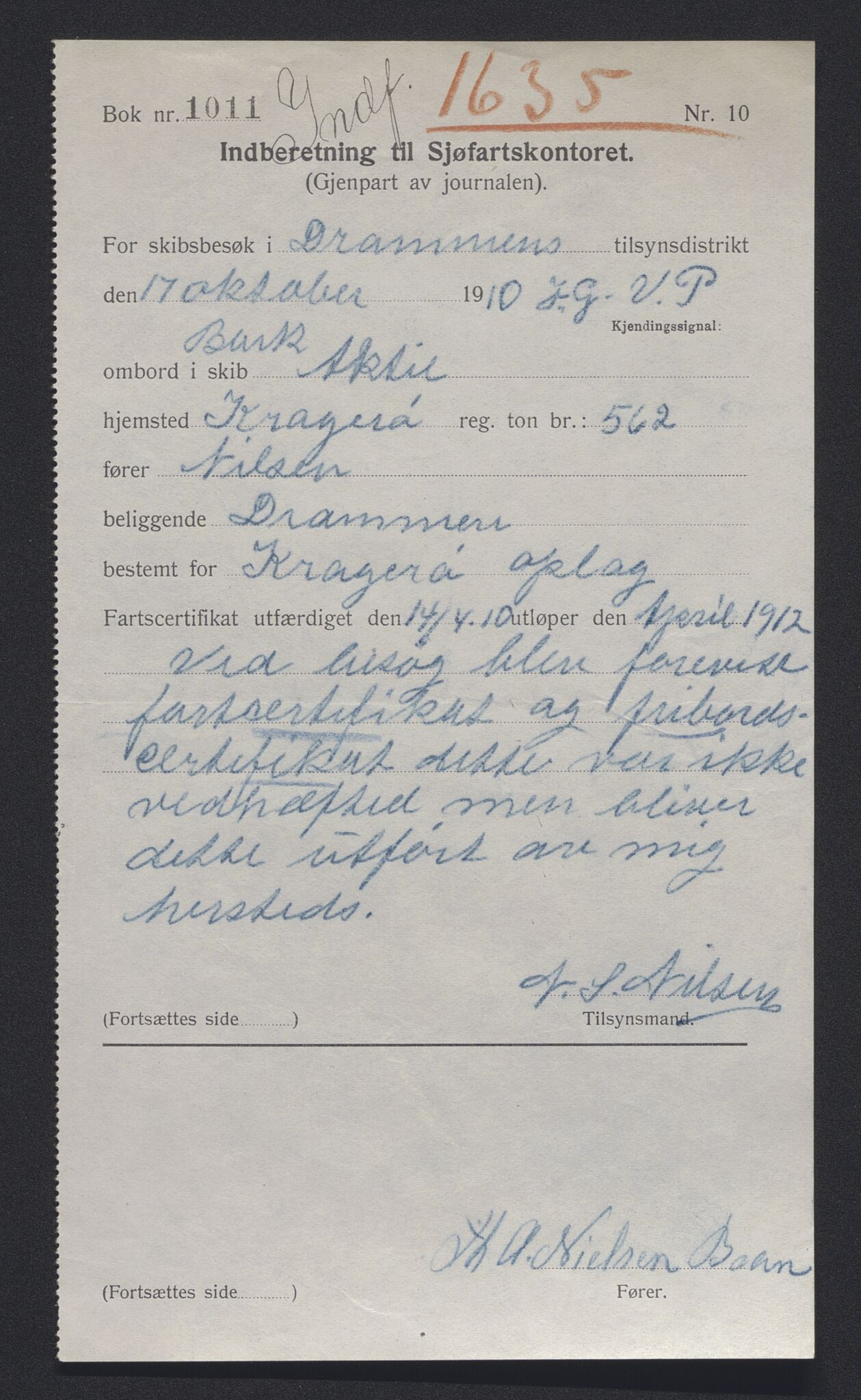 Sjøfartsdirektoratet med forløpere, skipsmapper slettede skip, RA/S-4998/F/Fa/L0001: --, 1860-1922, s. 604