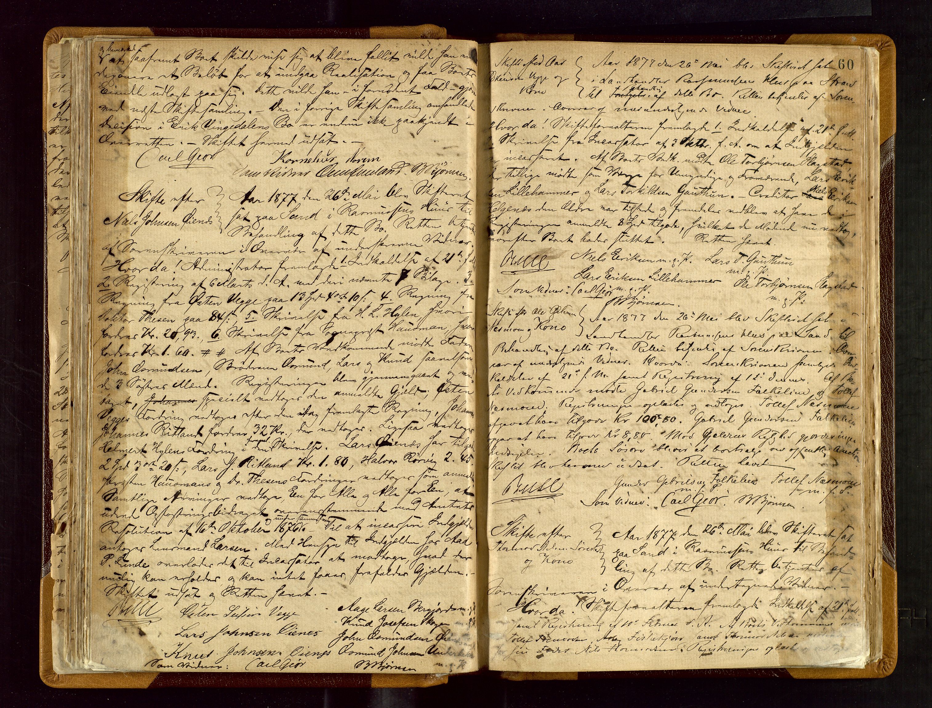 Ryfylke tingrett, AV/SAST-A-100055/001/IV/IVF/L0003: Skifteforhandlingsprotokoll A 3, 1874-1881, s. 60