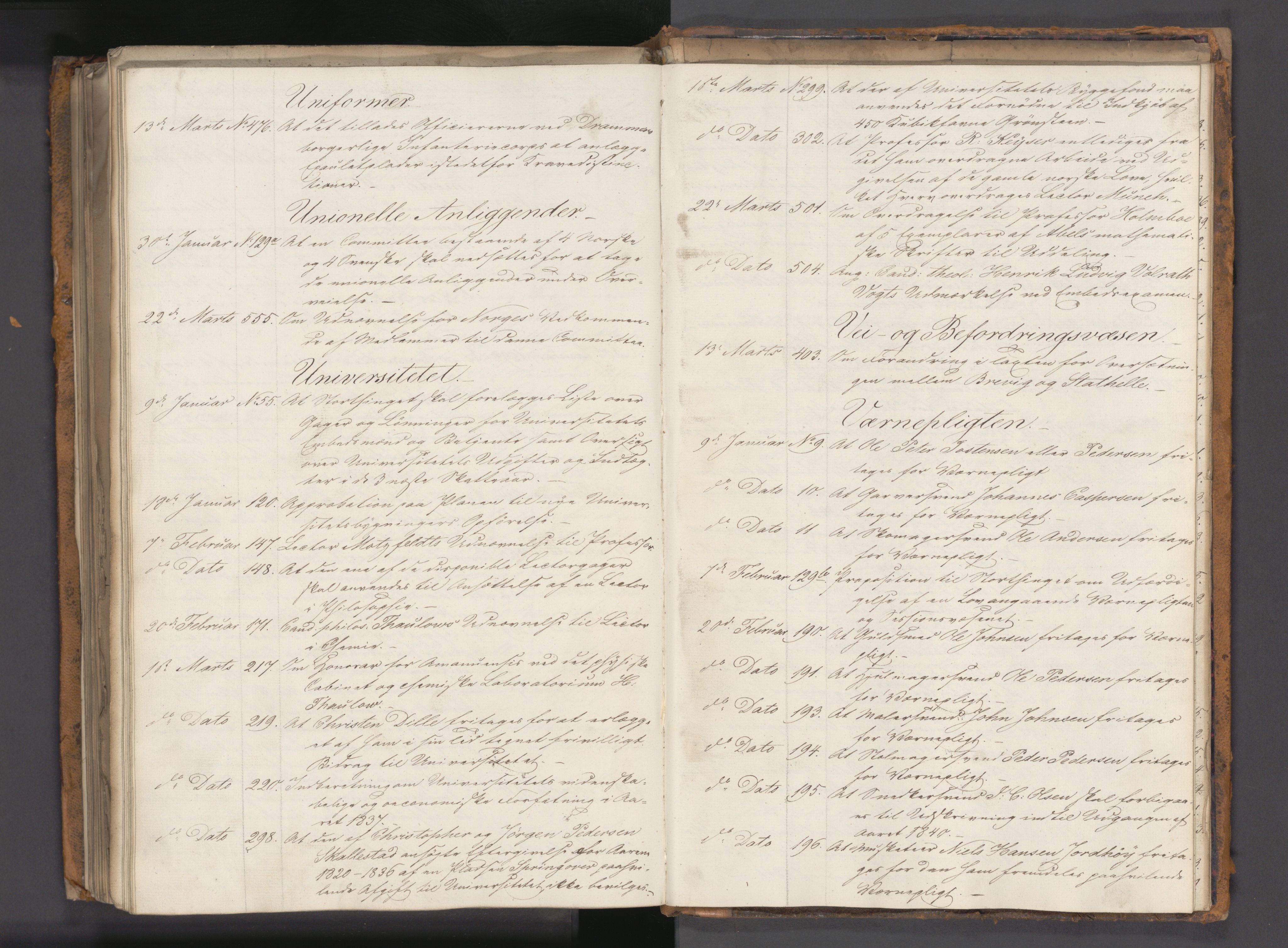 Statsrådssekretariatet, AV/RA-S-1001/A/Ab/L0048: Kgl. res. nr. 1-555, 1. kvartal, 1839