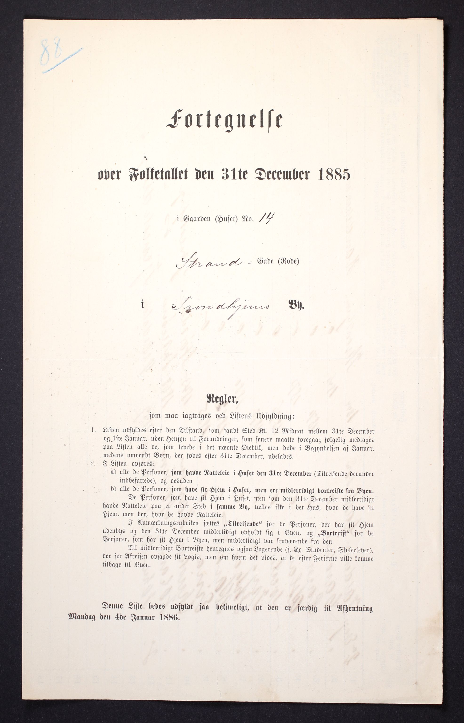 SAT, Folketelling 1885 for 1601 Trondheim kjøpstad, 1885, s. 667